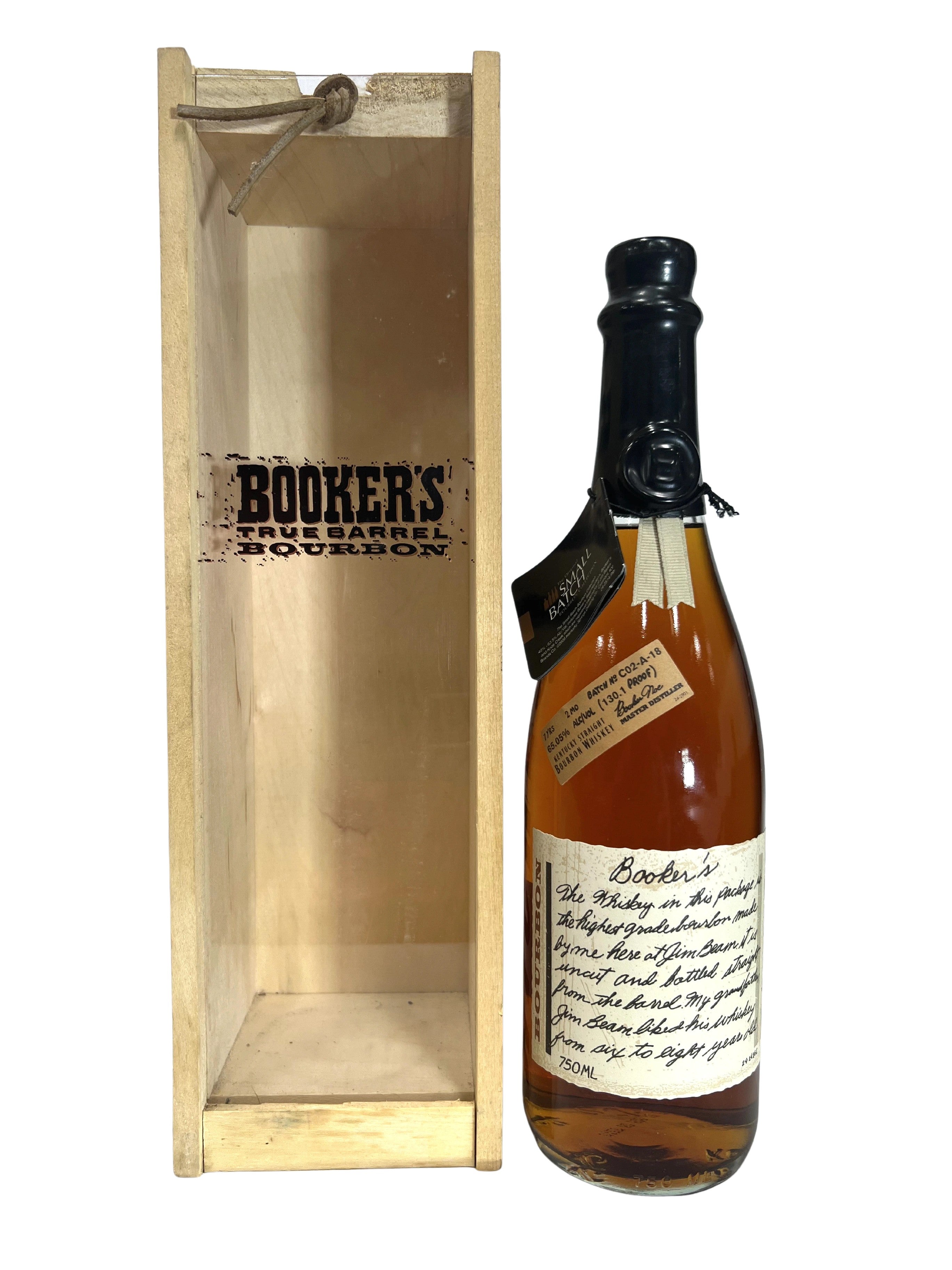 Booker's Black Wax 2002 -bottle front
