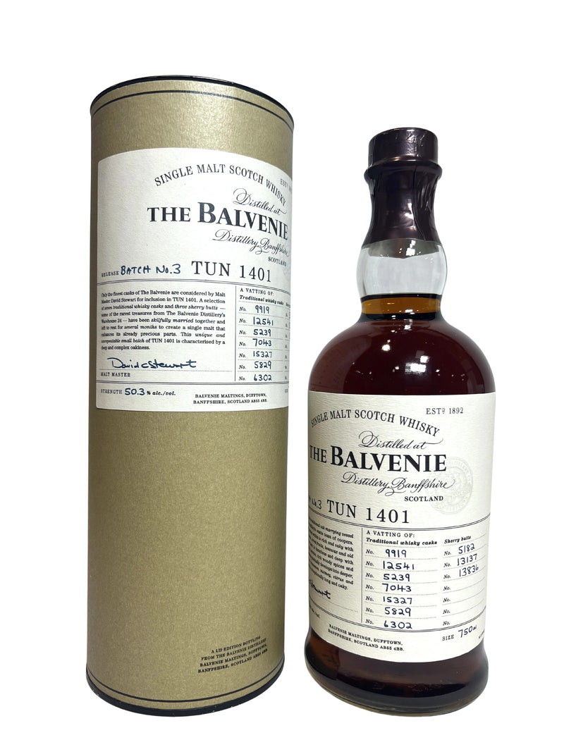 The Balvenie Tun 1401 Batch No.3 -bottle front