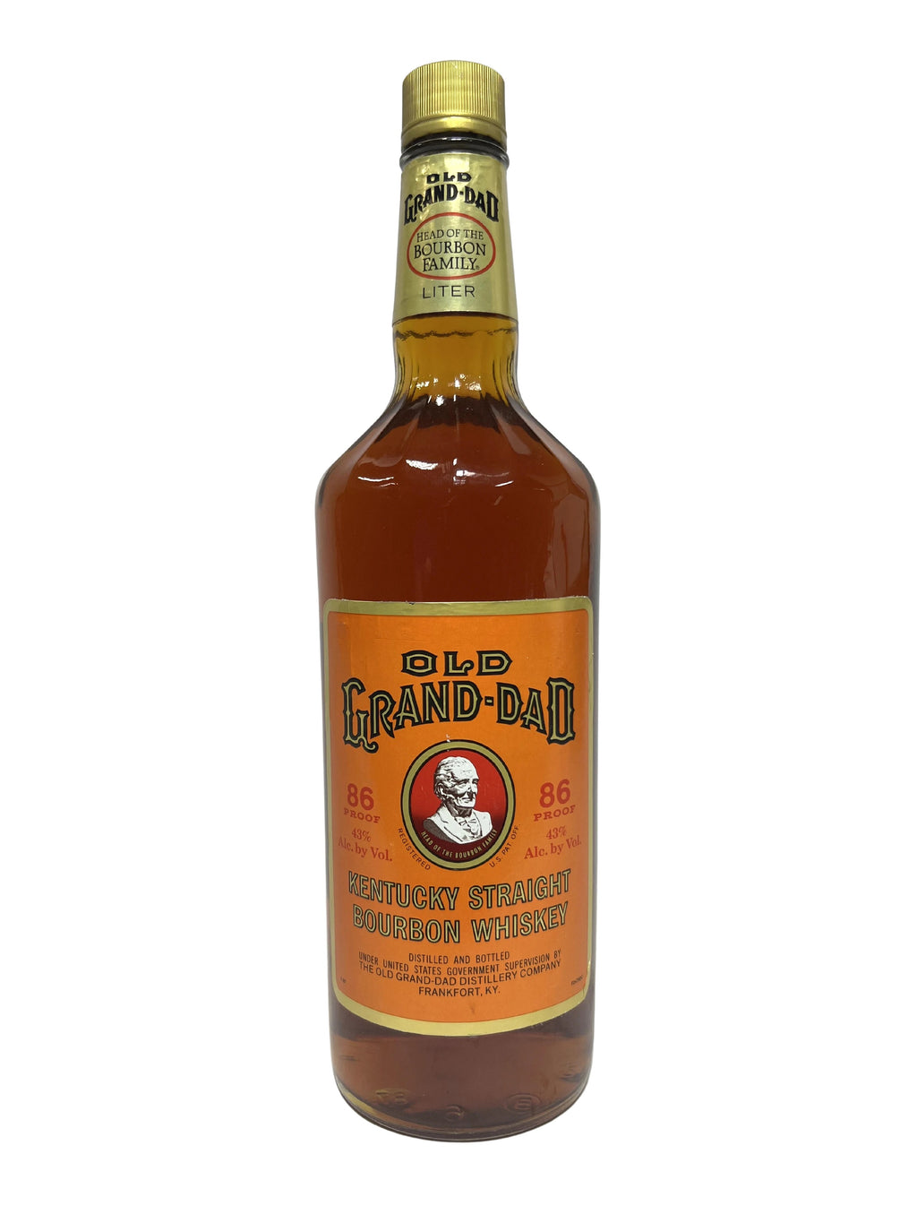 Old Grand-Dad 86pf. National Distillers 1987 Liter -bottle front