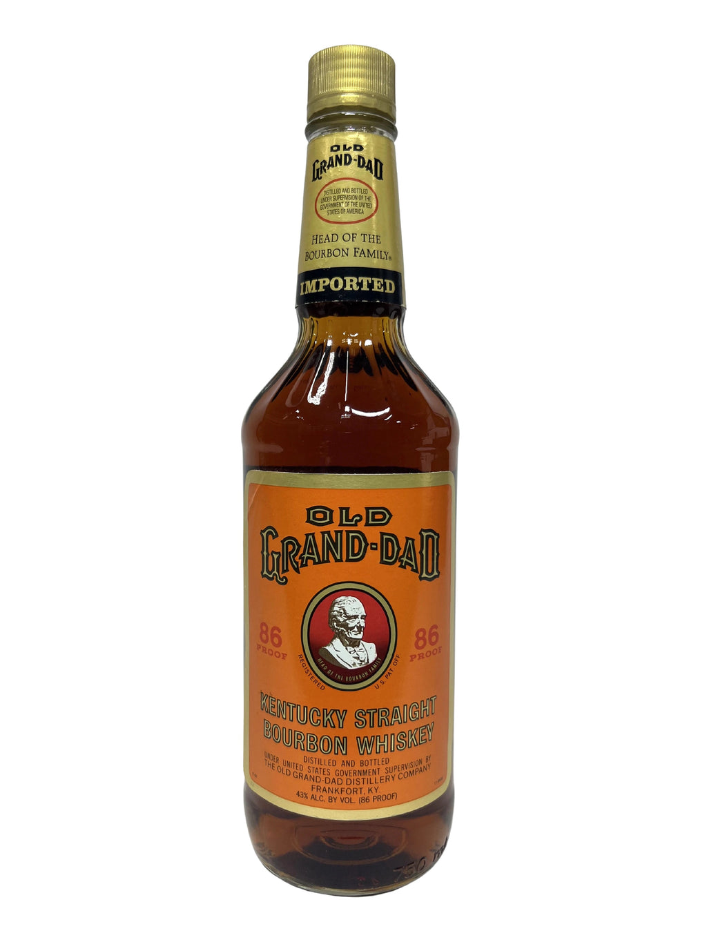 Old Grand-Dad Kentucky Straight Bourbon Whiskey 1991 -bottle front