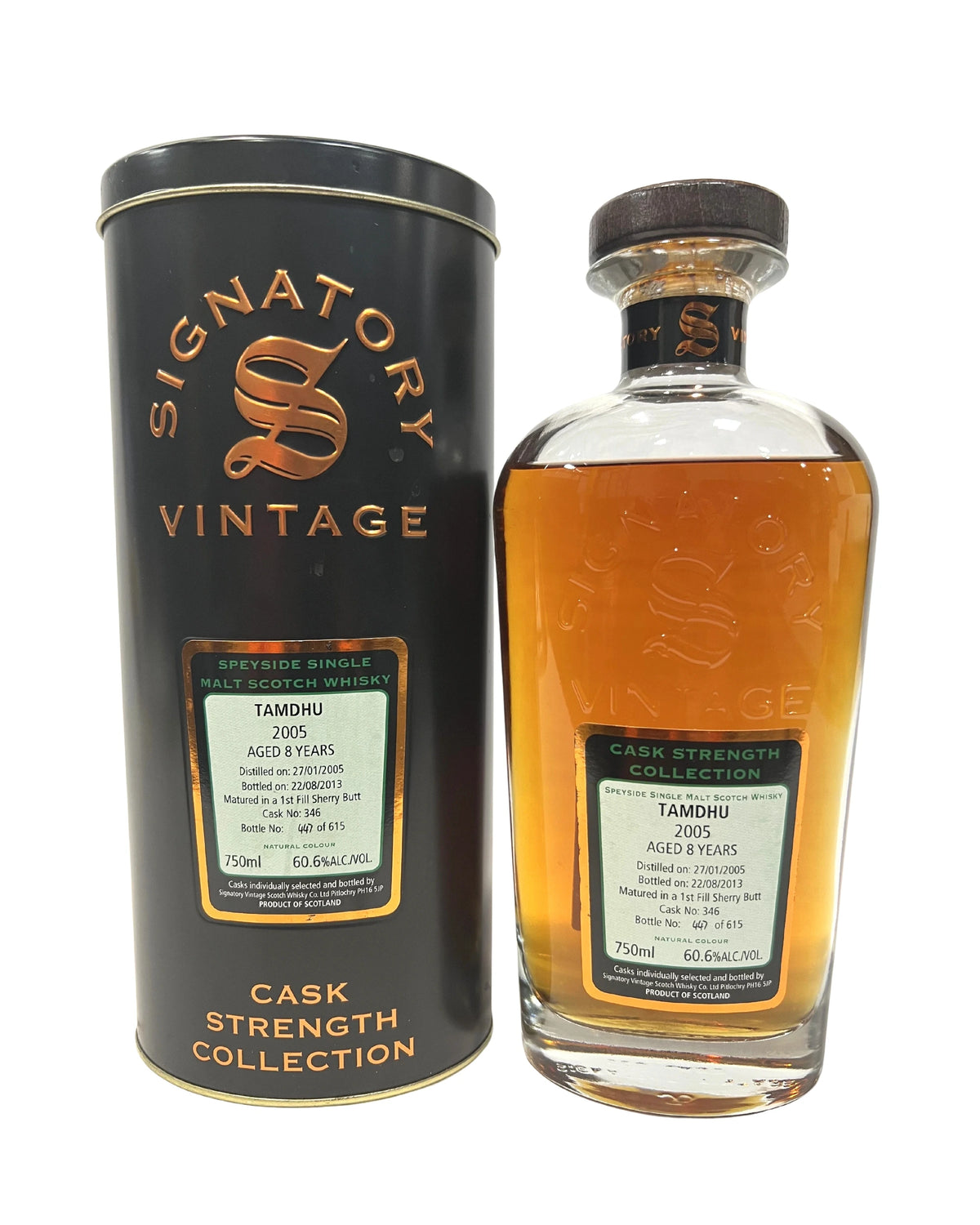 Signatory Cask Strength Collection (Tamdhu)2013 -bottle front