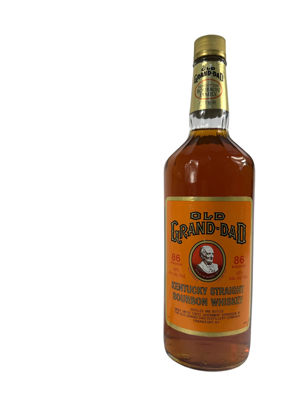 Old Grand-Dad 86pf. National Distillers 1987 Liter -bottle front