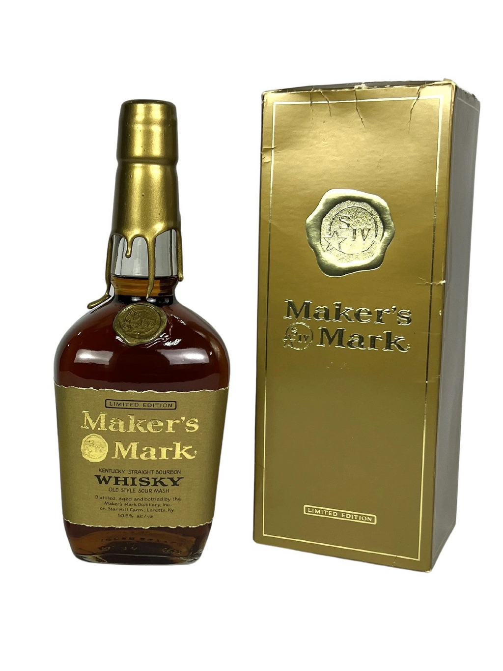 Maker's Mark Gold Wax 1994 -bottle front