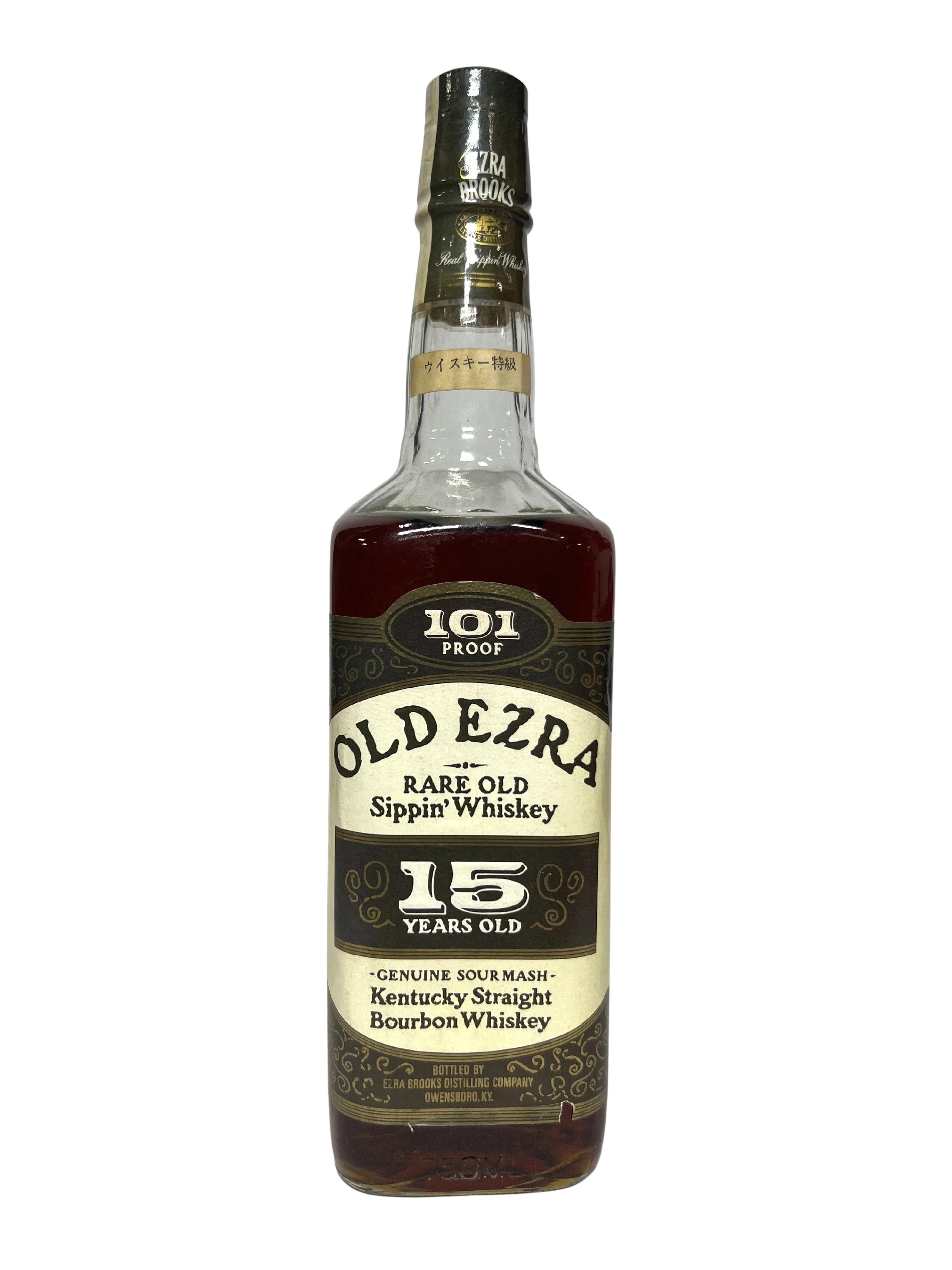 Old Ezra 15-year 1986 -bottle front
