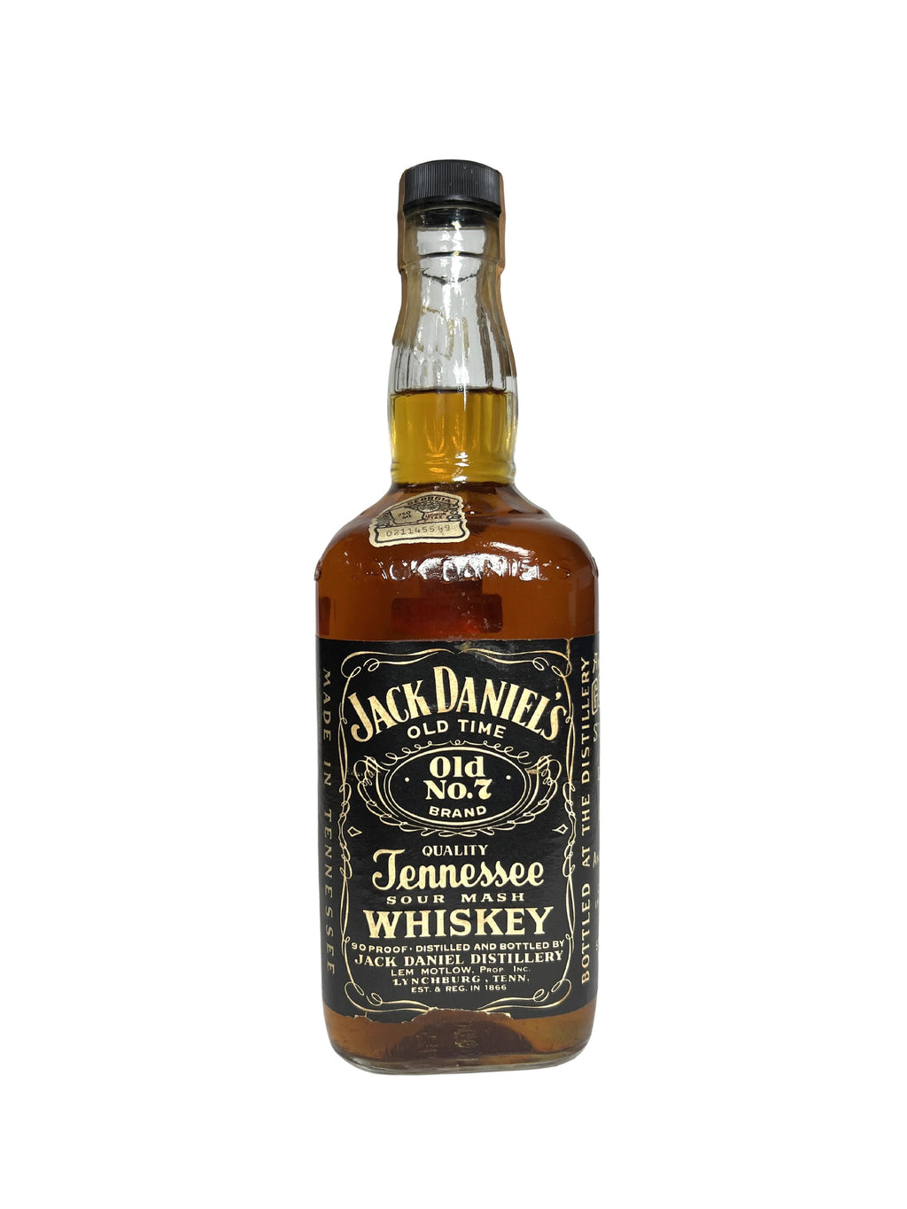 Jack Daniel's Old No. 7, 90pf 1981 -bottle front