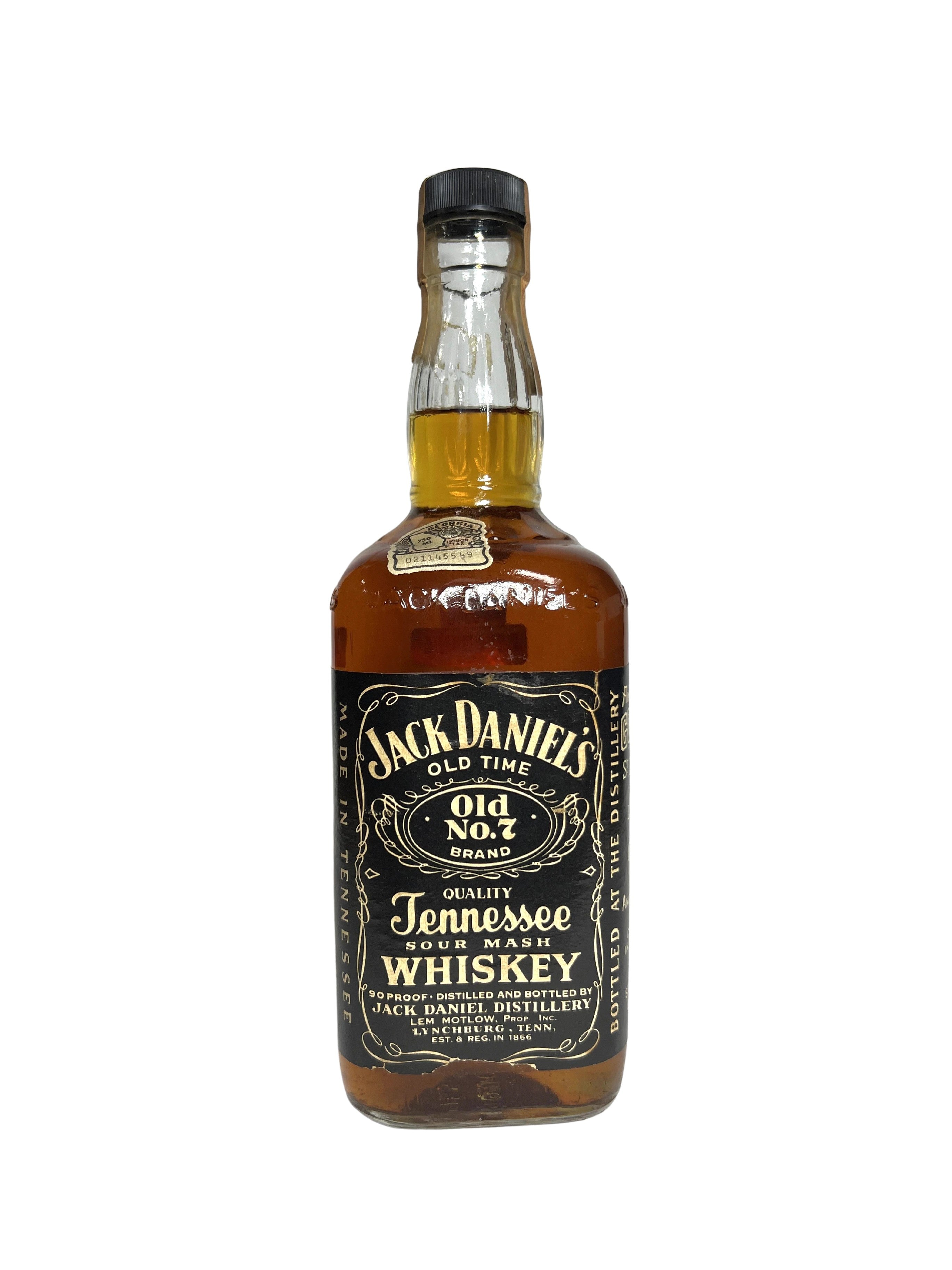 Jack Daniel's Old No. 7, 90pf 1981 -bottle front