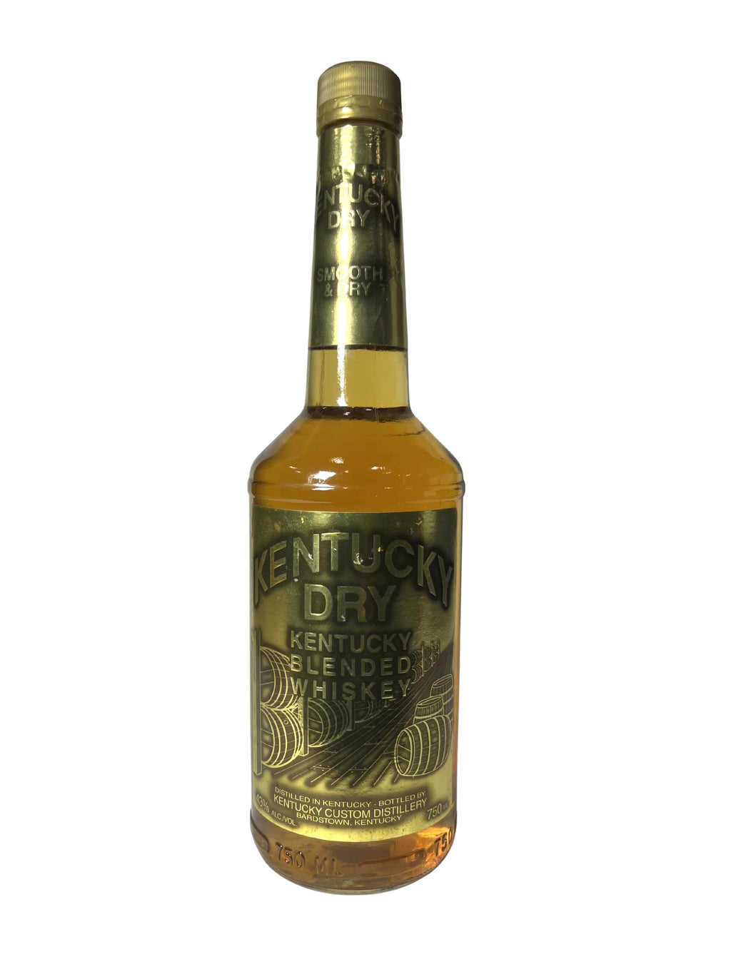 Kentucky Dry Kentucky Blended Whiskey 1985 -bottle front