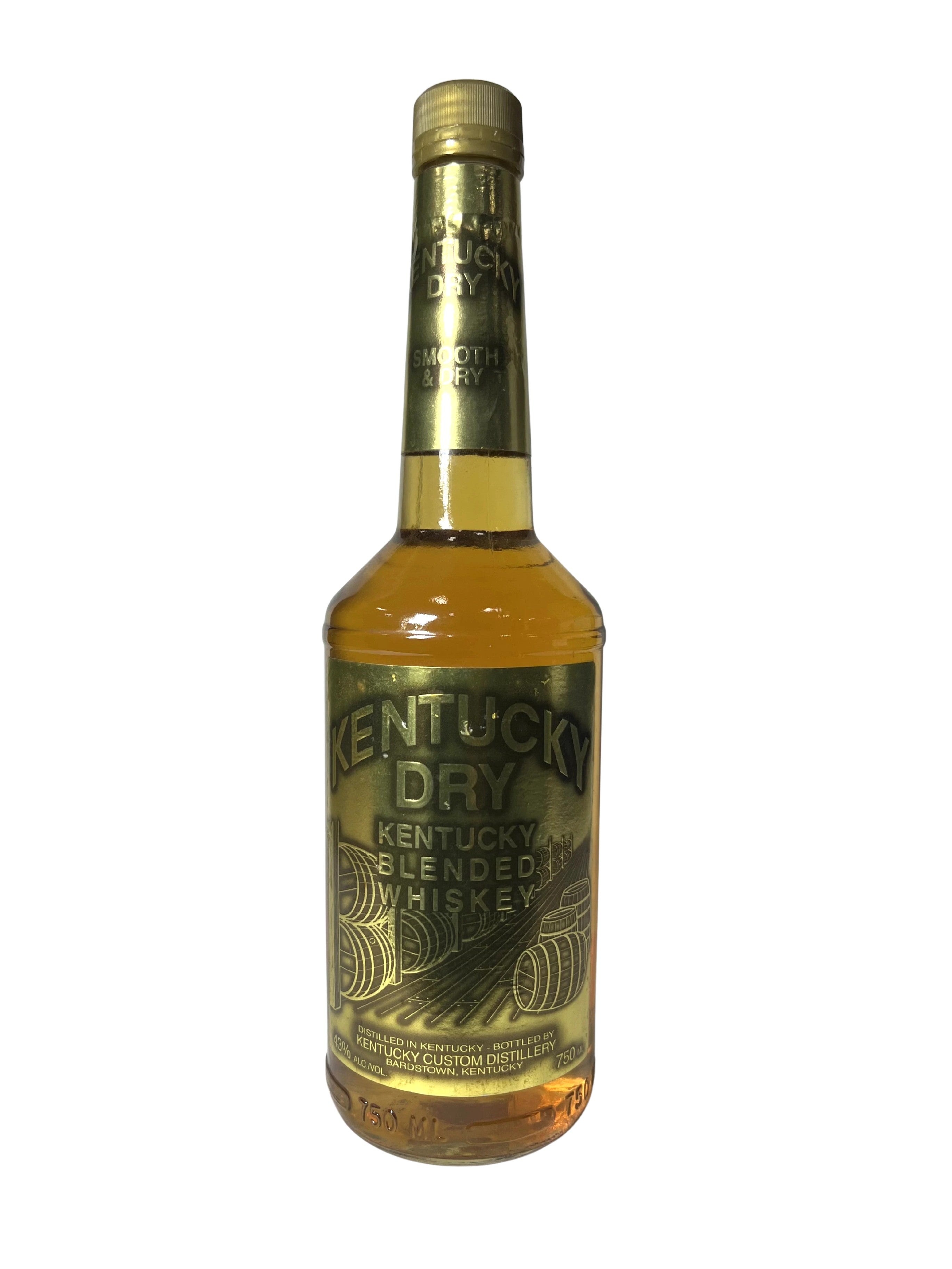 Kentucky Dry Kentucky Blended Whiskey 1985 -bottle front