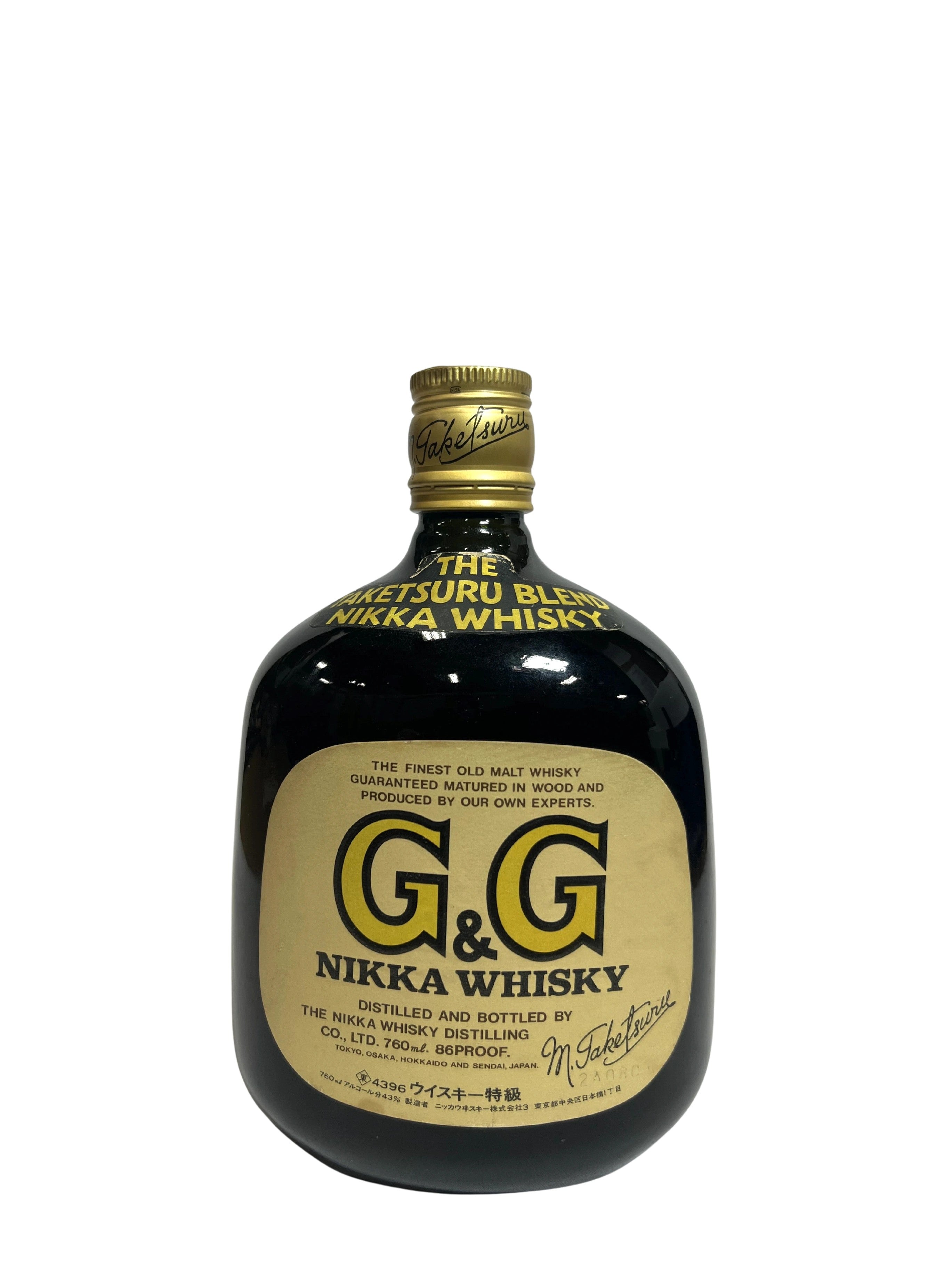 Nikka G&G The Taketsuru Blend 1960's -bottle front