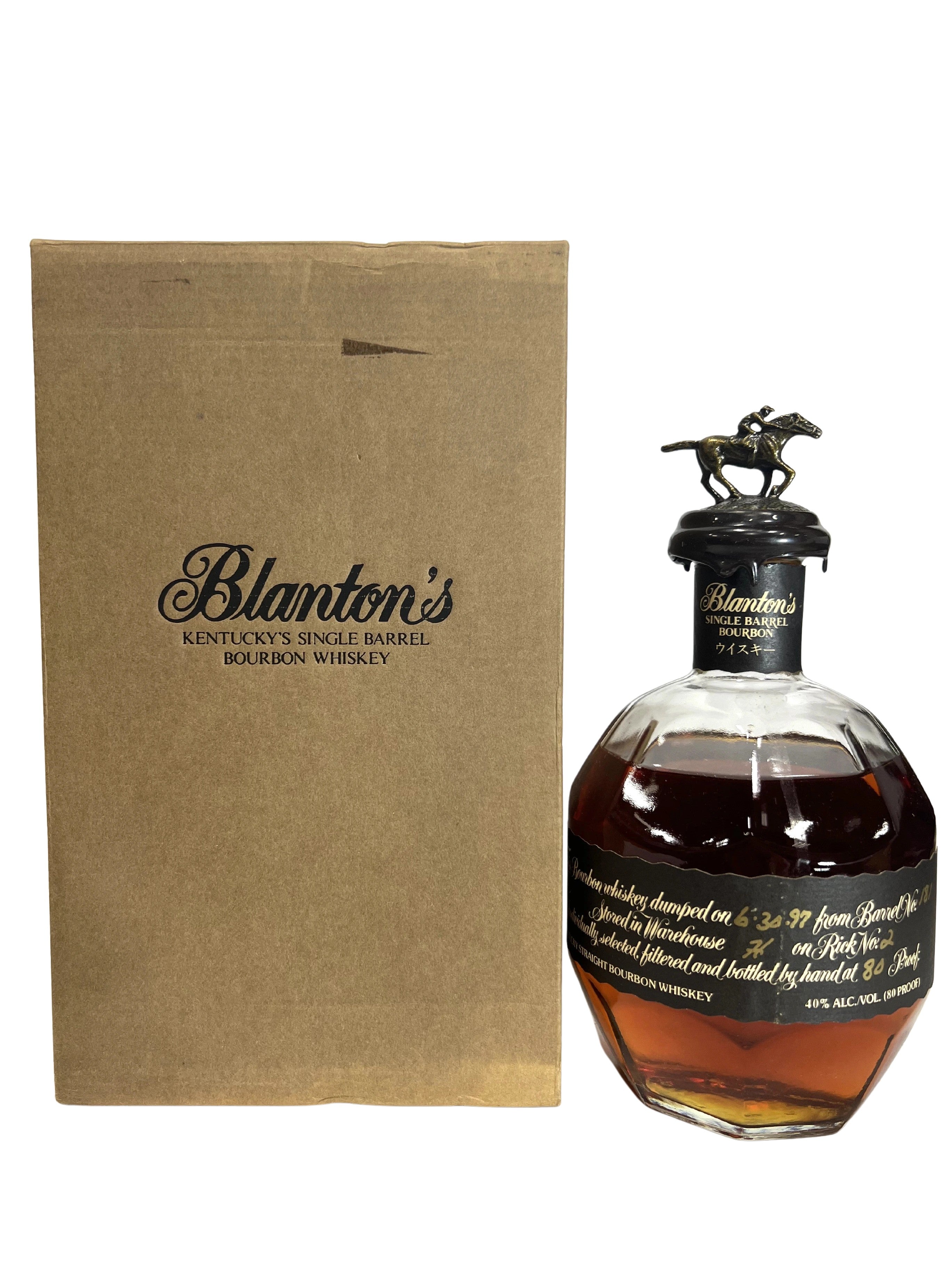 Blanton's Black 1997 with presentation box -bottle front