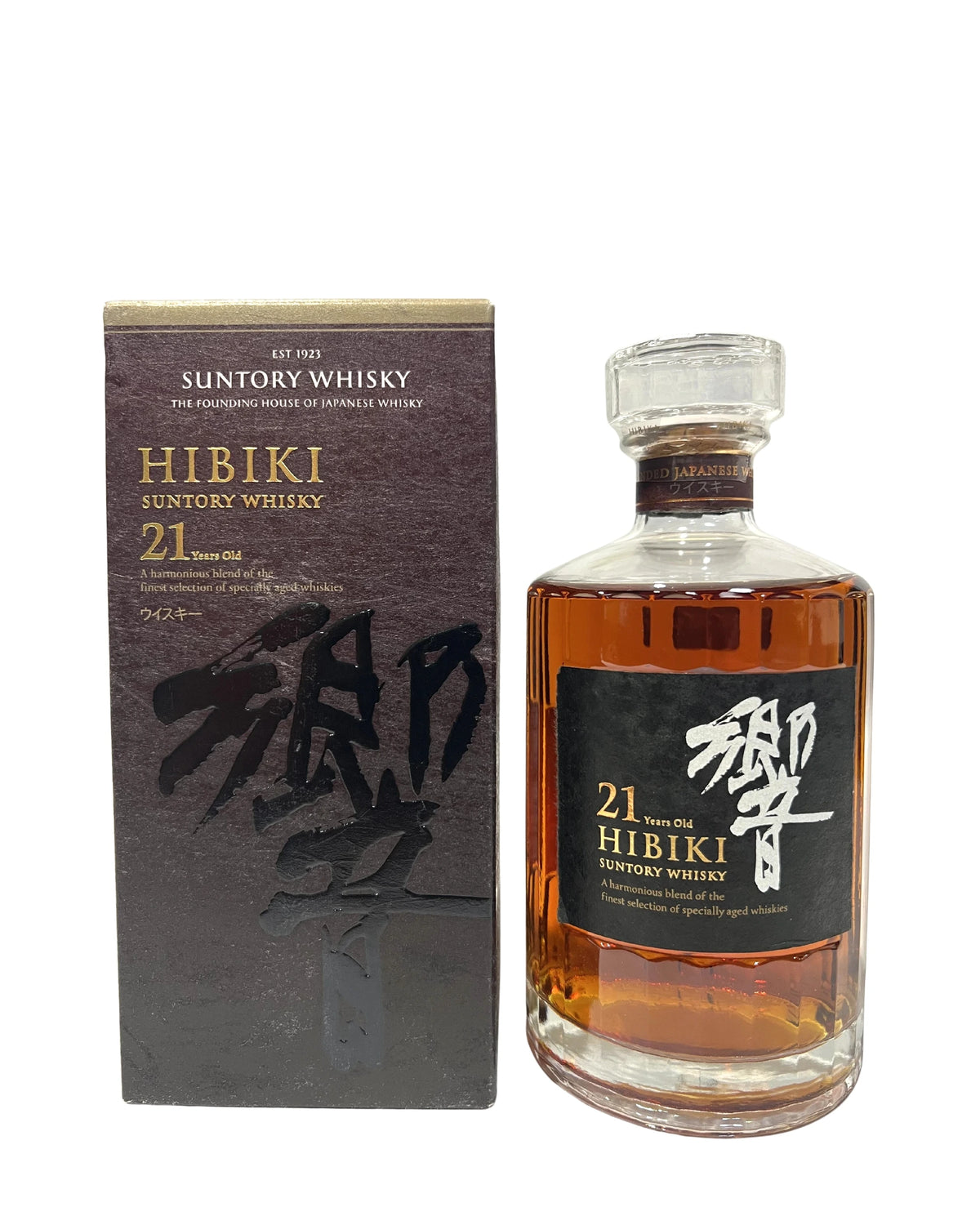 Hibiki 21 year (700ml) with box -bottle front