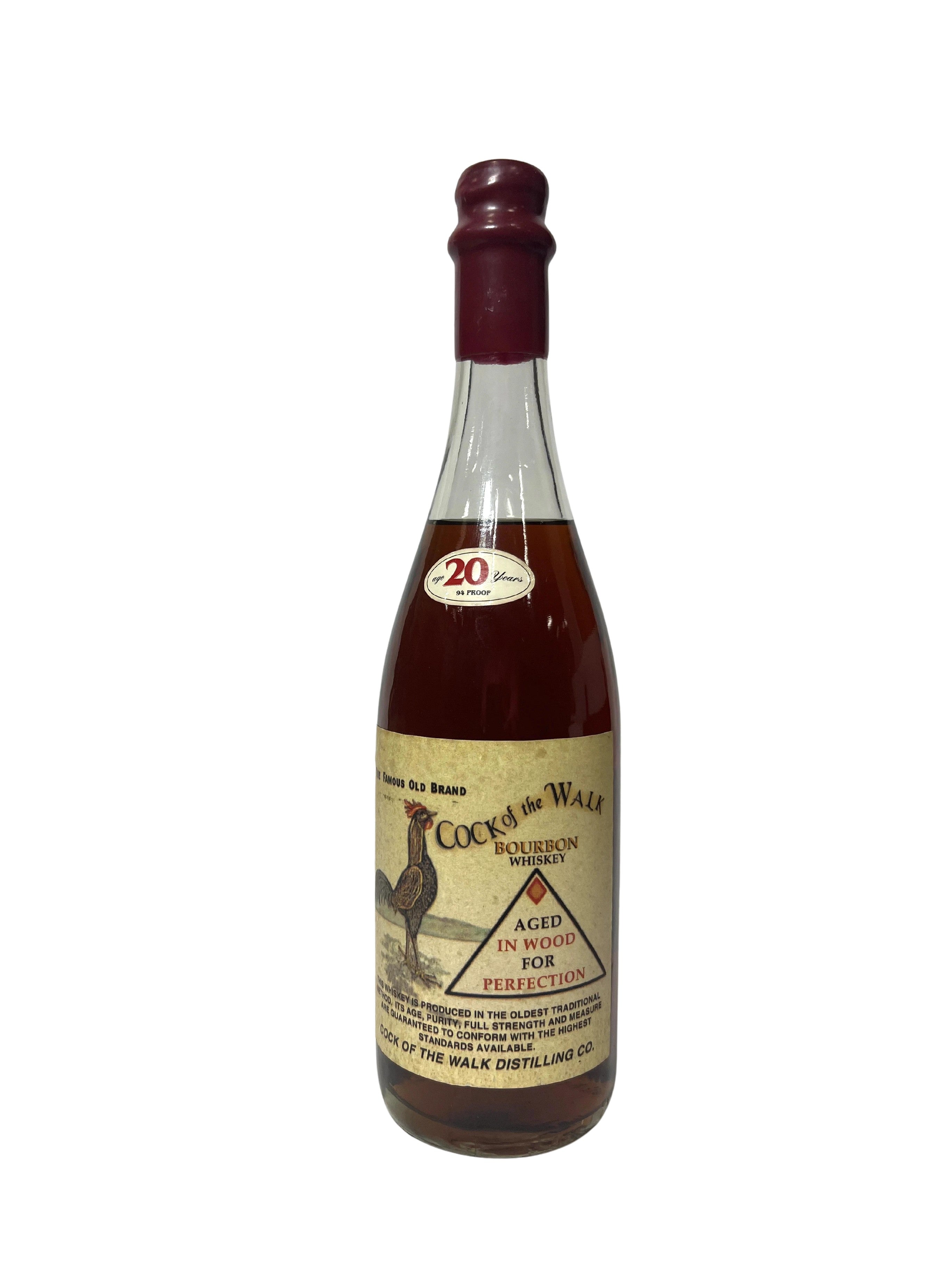 Cock of the Walk 20-year Red Wax -bottle front