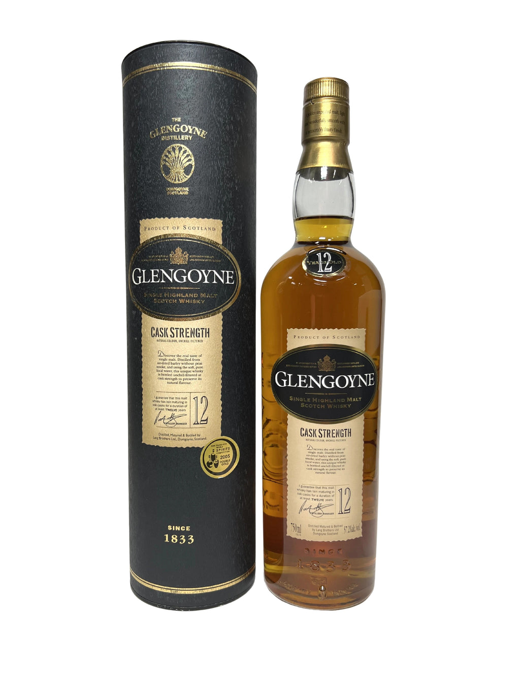 Glengoyne 12-year Cask Strength -bottle front