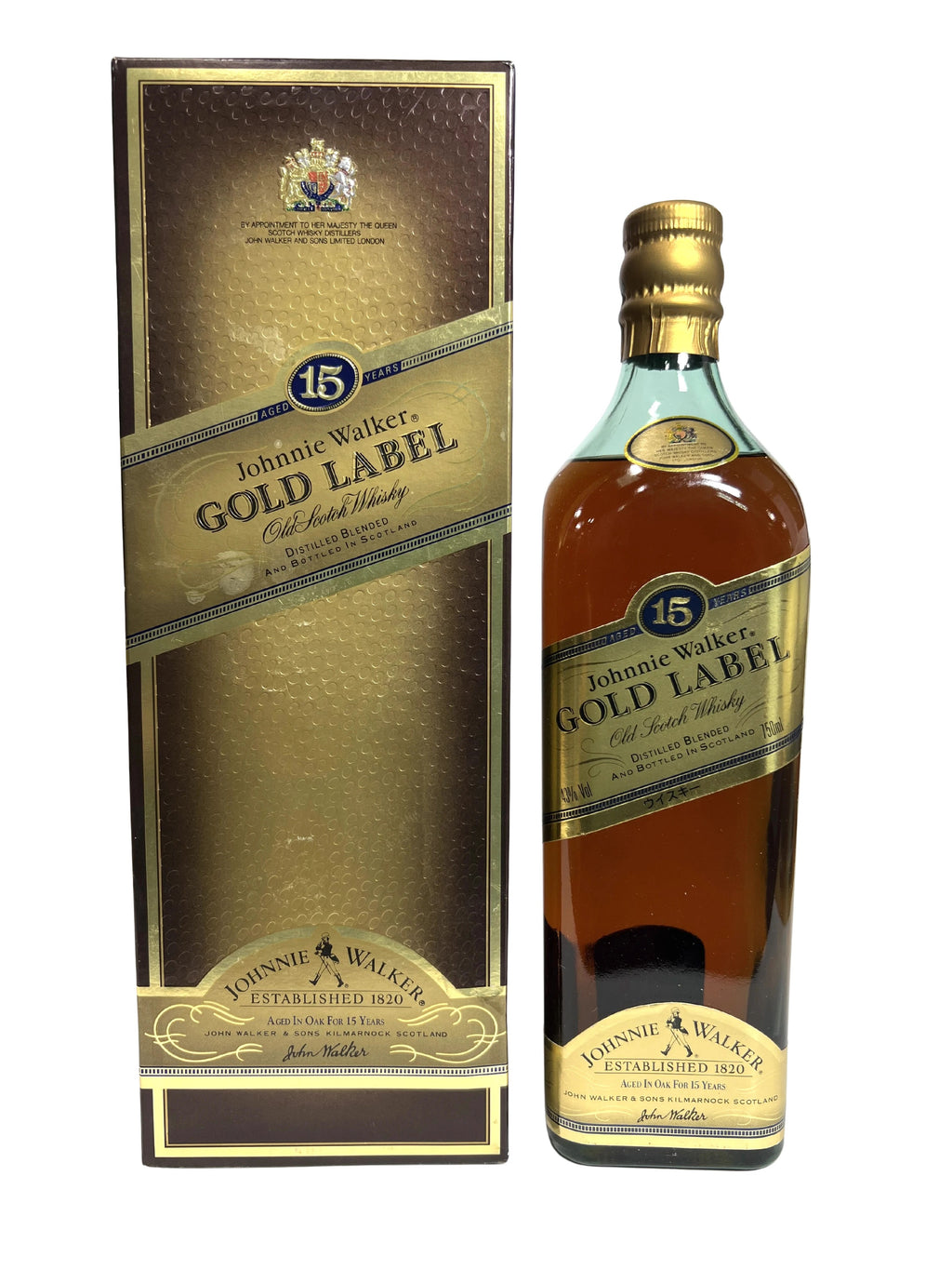 Johnnie Walker Gold Label Old Scotch Whisky -bottle front