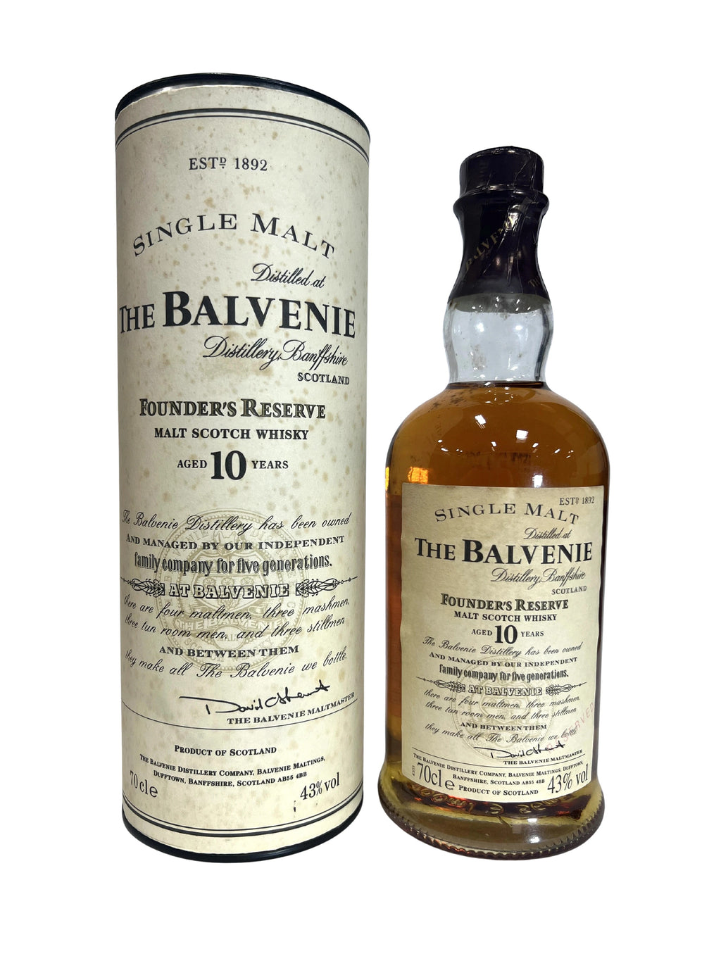 Balvenie Founder's Reserve 10-year 700ml -bottle front