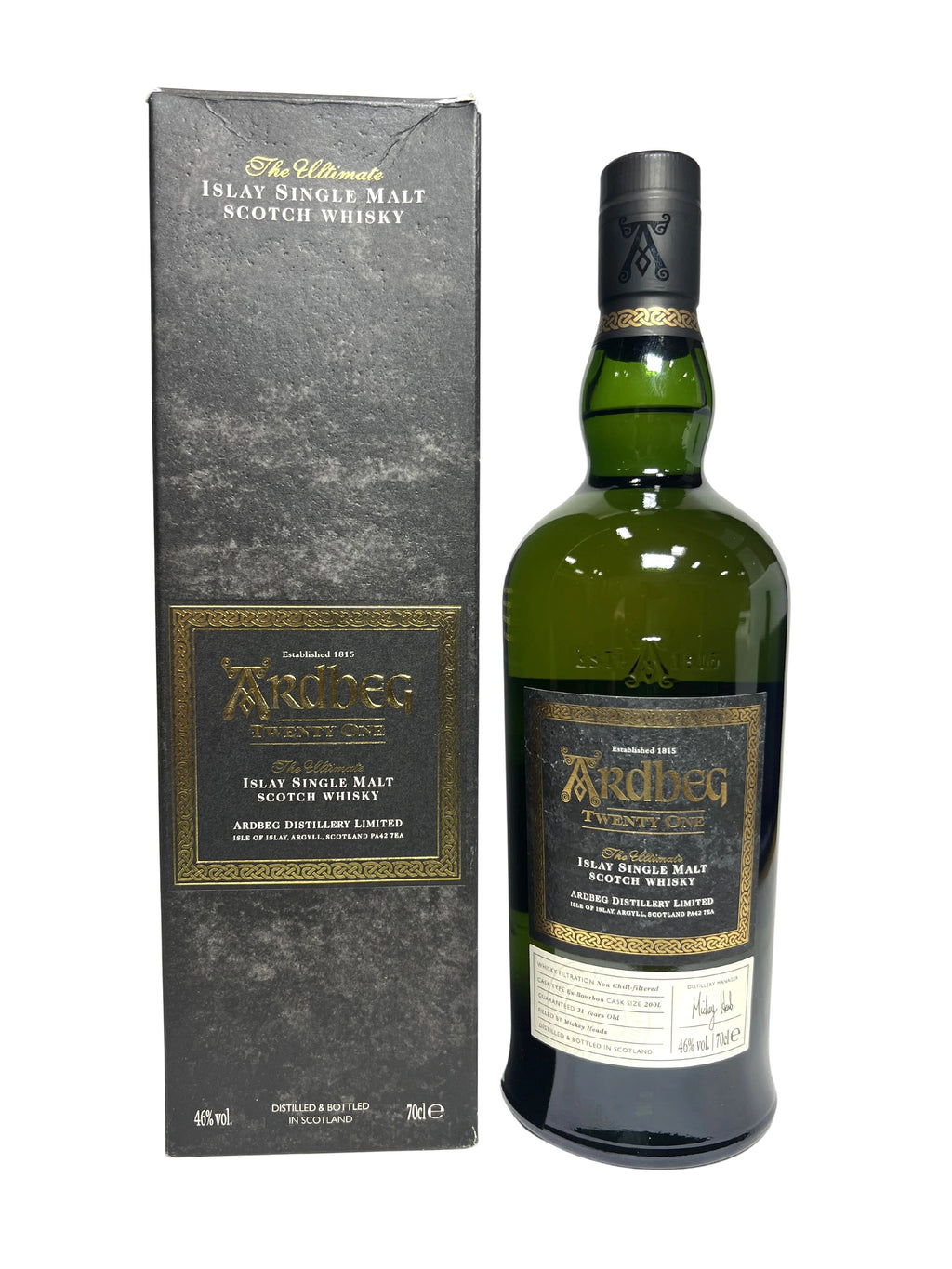 Ardbeg Twenty One 2016 -bottle front