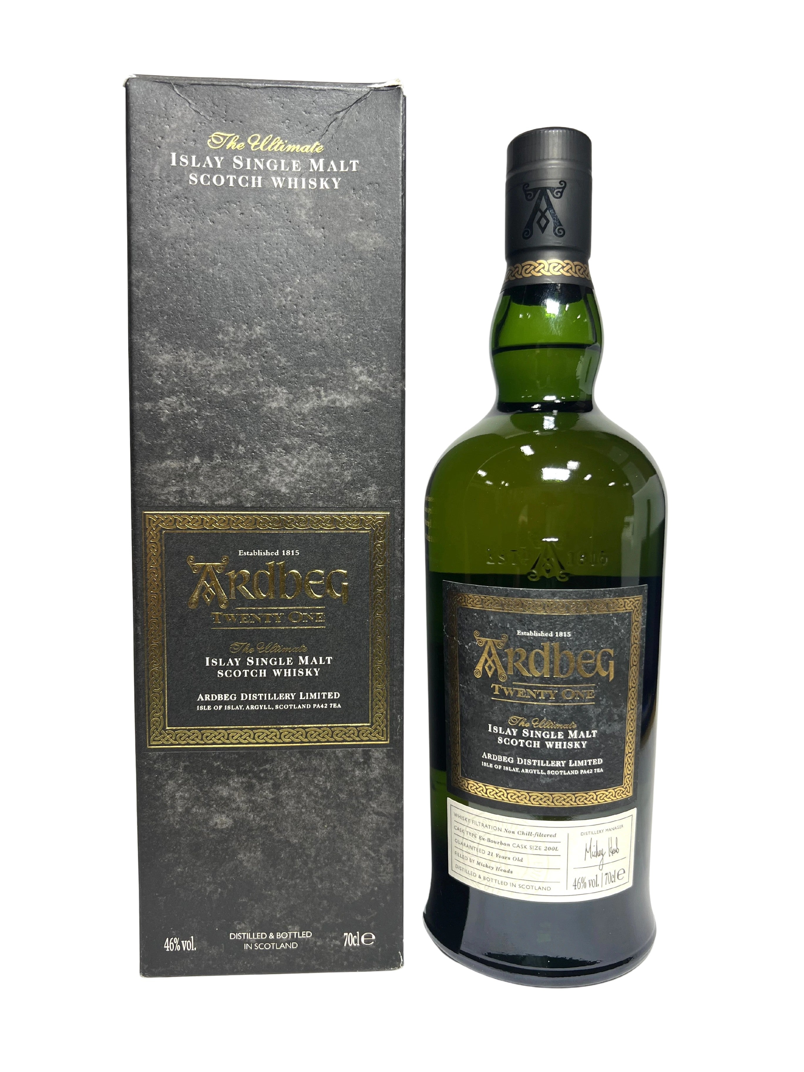 Ardbeg Twenty One 2016 -bottle front
