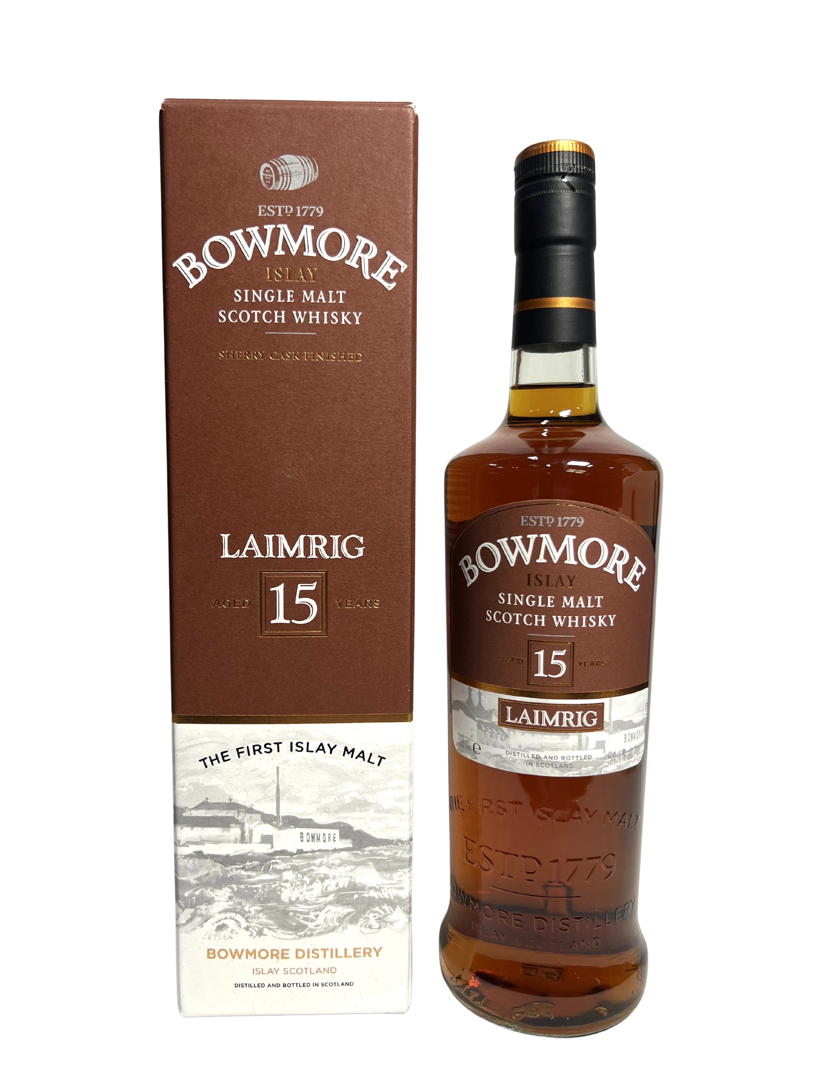 Bowmore Laimrig 15-year 2014 -bottle front