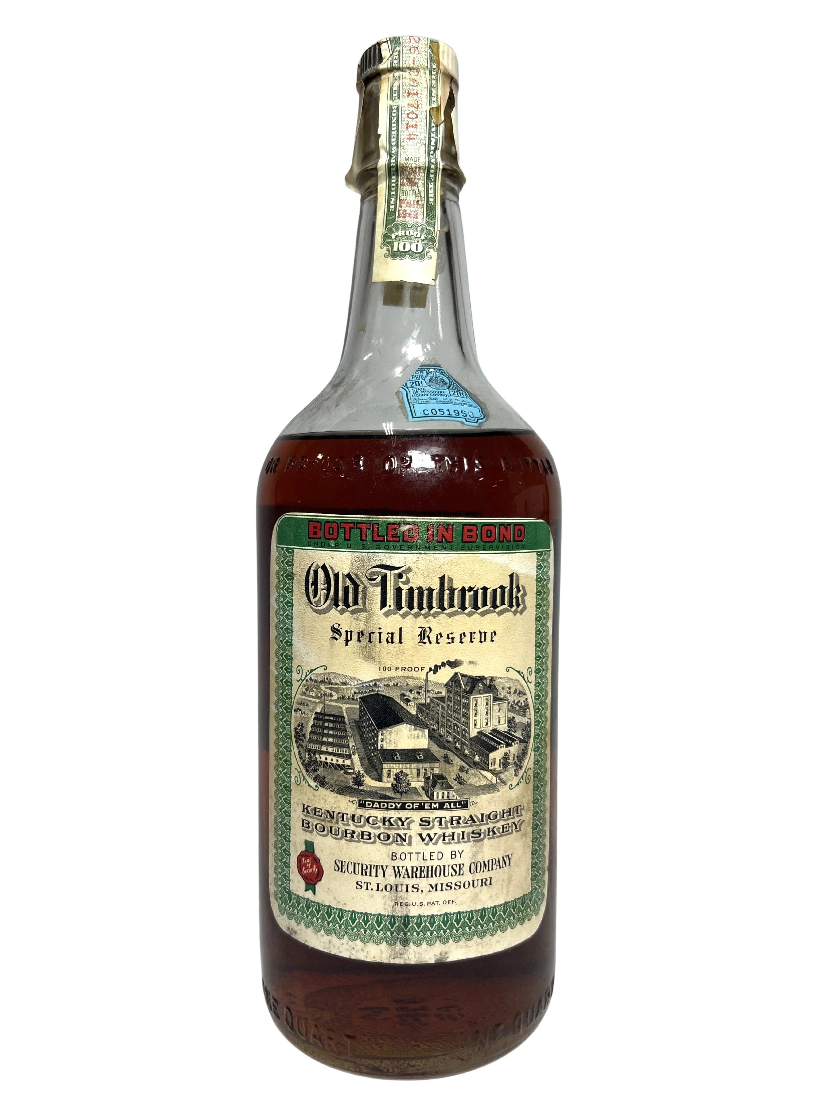 Old Timbrook Special Reserve BIB 1943 Quart -bottle front