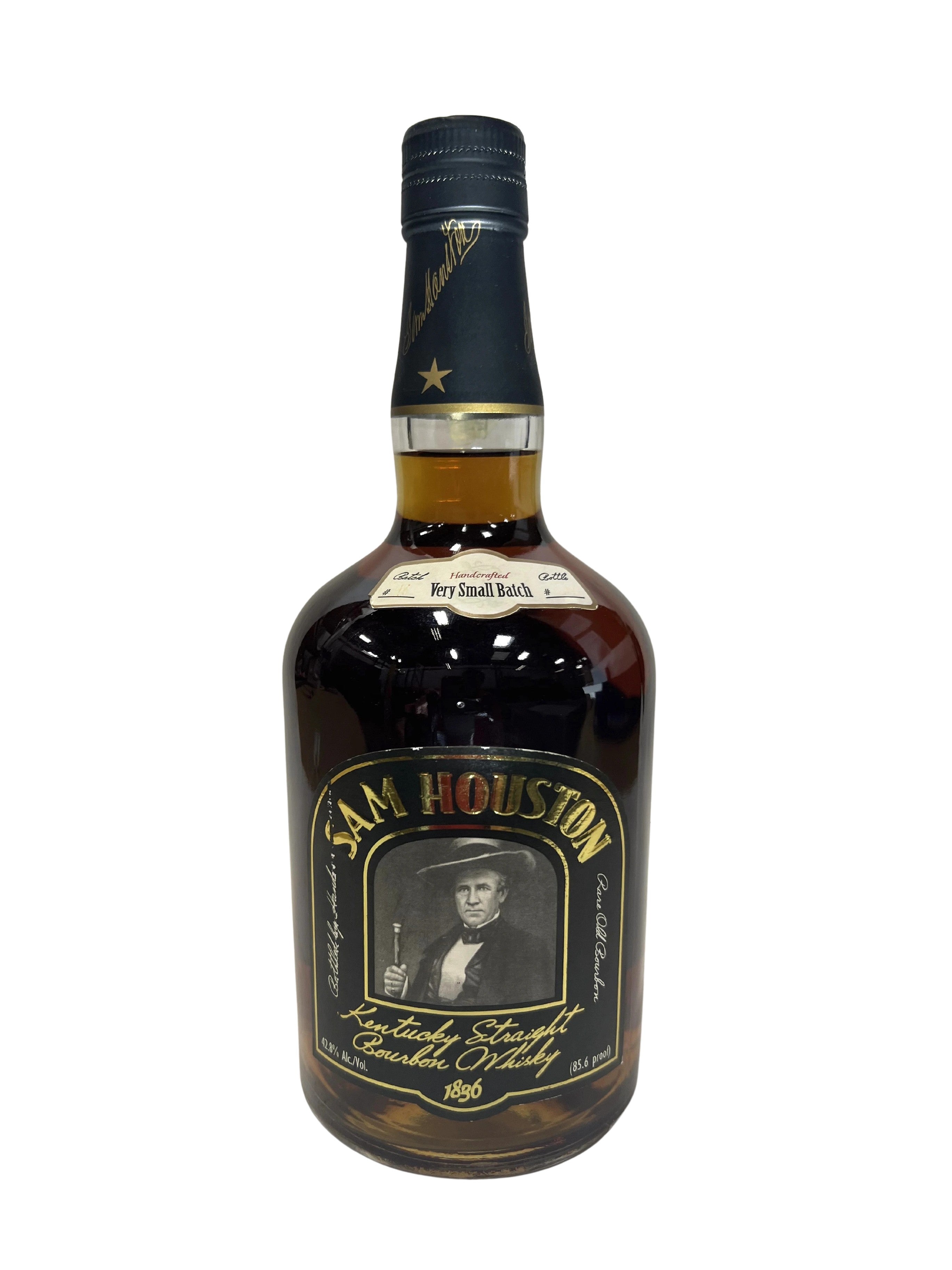 KBD/Willett Sam Houston Very Small Batch Kentucky Bourbon -bottle front
