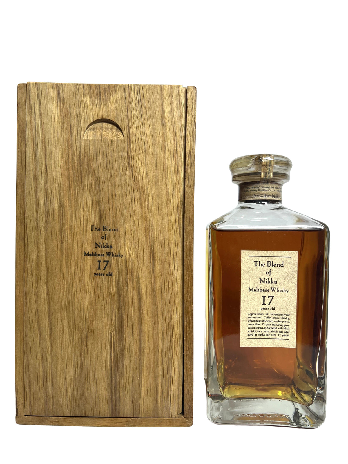 The Blend of Nikka Maltbase 17-year with box -bottle front