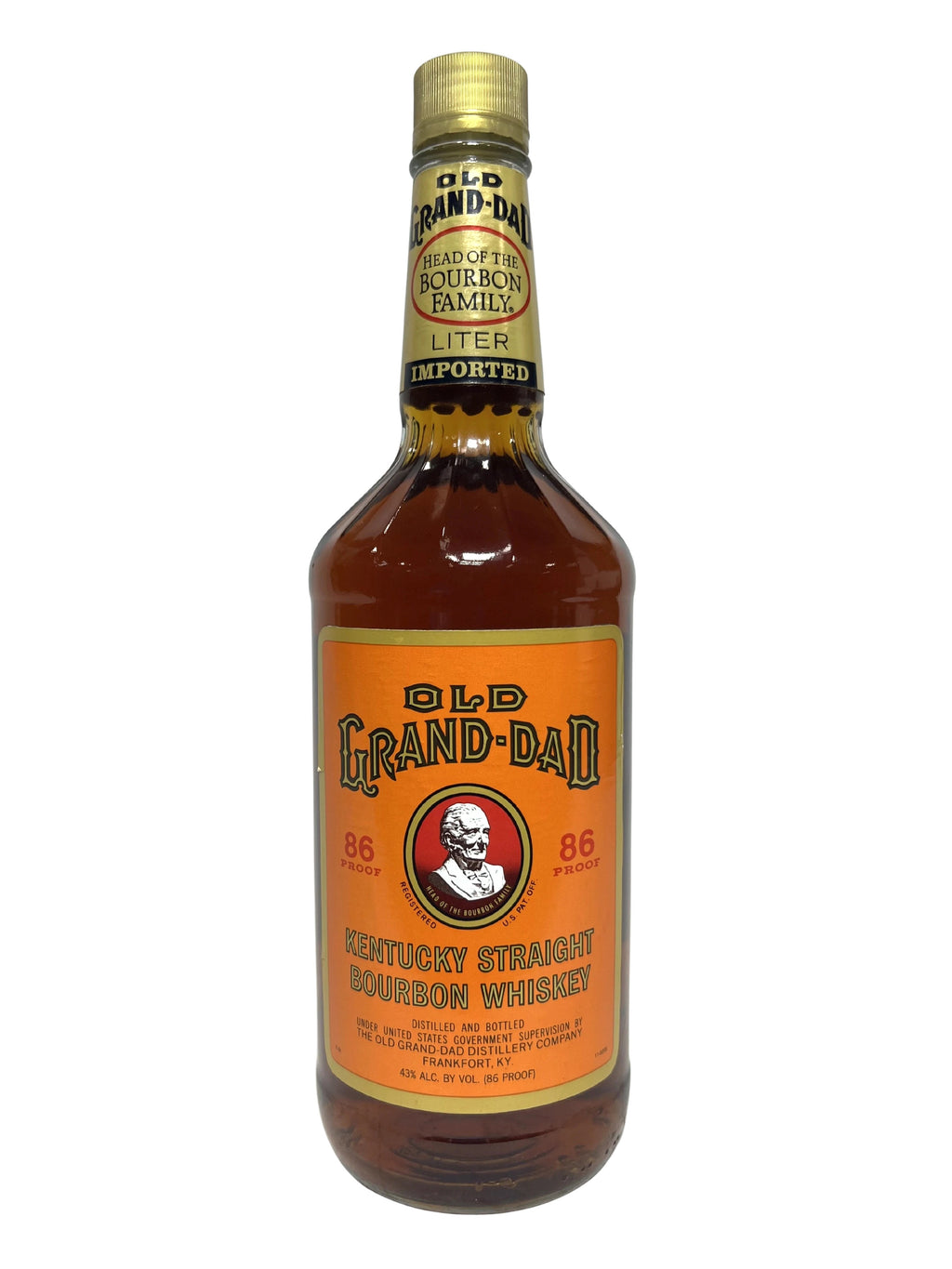 Old Grand Dad National Distillers 86pf. 1991 Liter -bottle front