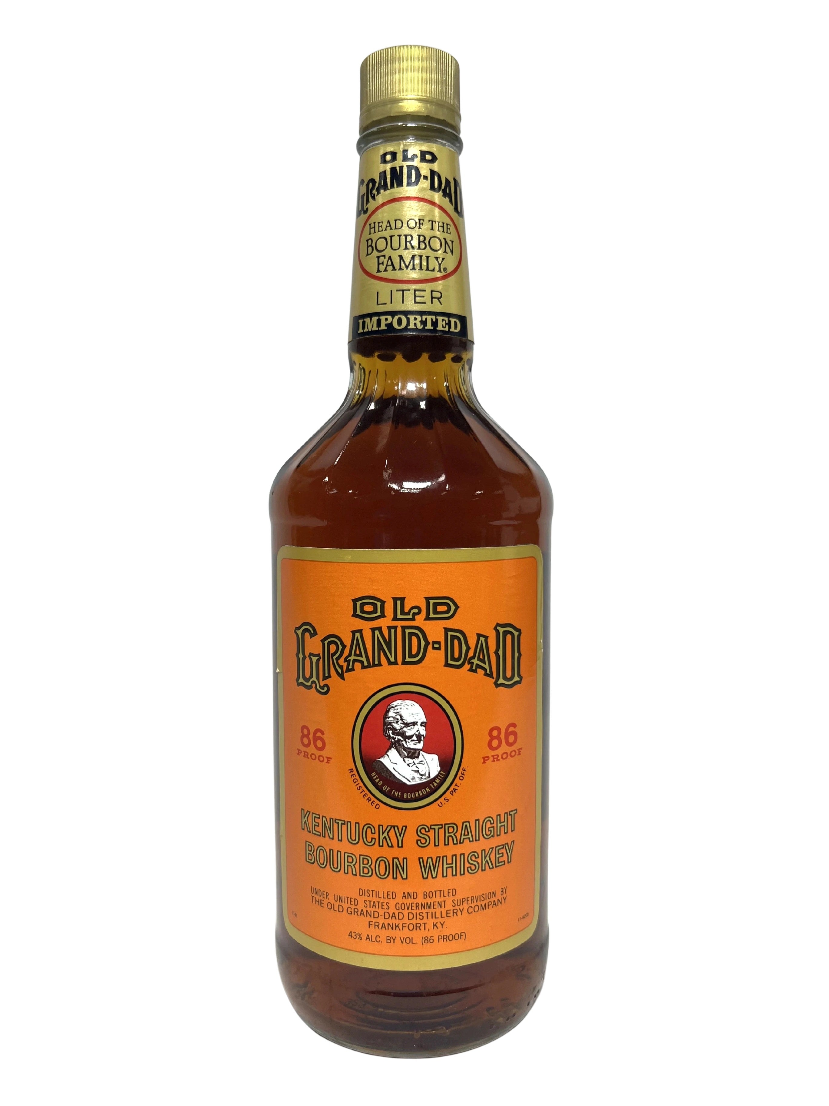 Old Grand Dad National Distillers 86pf. 1991 Liter -bottle front
