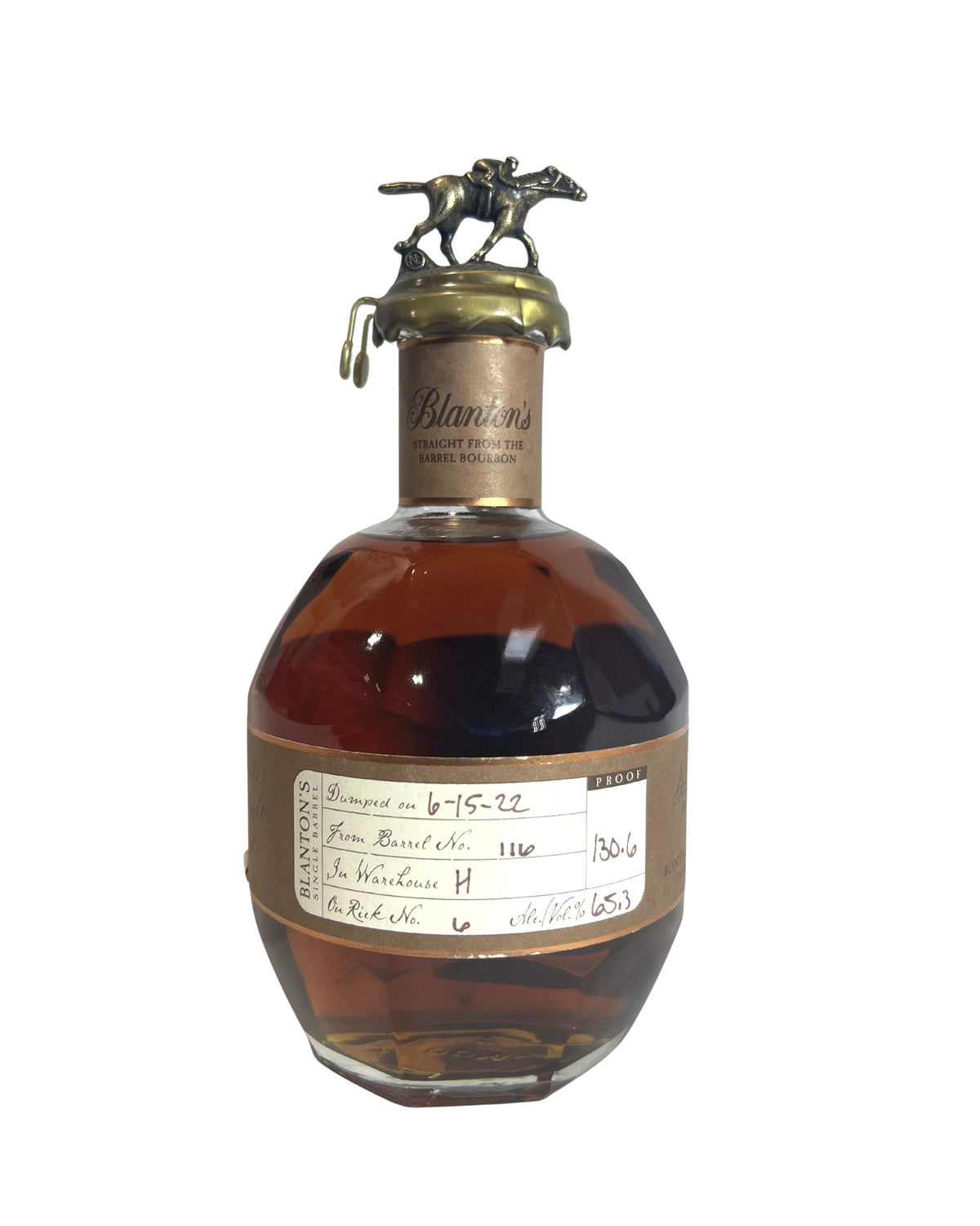 Blanton's Straight From The Barrel Bourbon 130.6 pf. 2022 700ml -bottle front