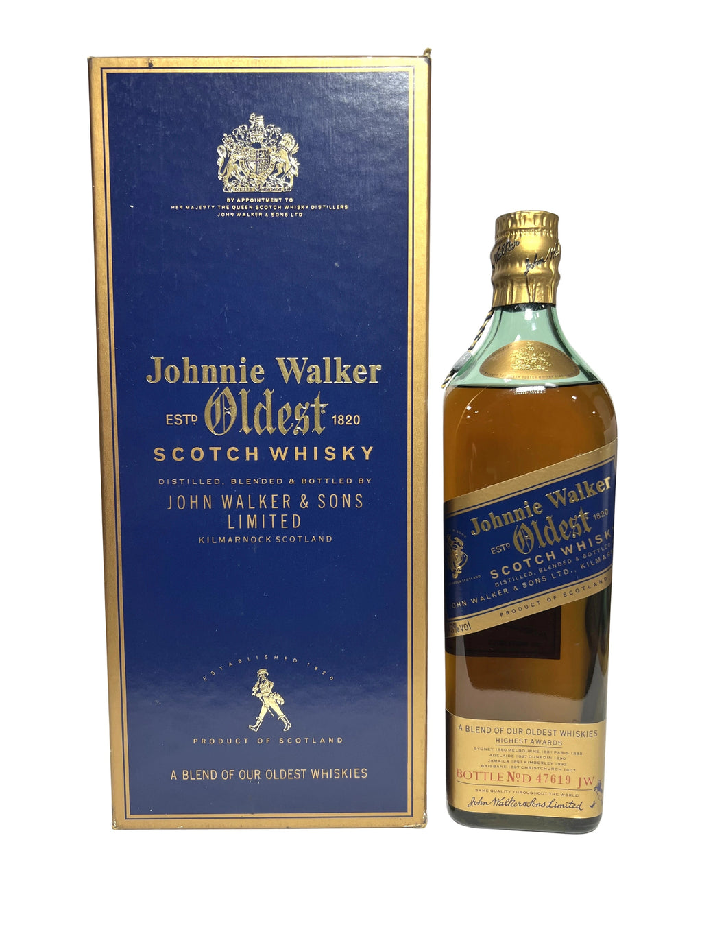 Johnnie Walker Oldest (1990's Predecessor to Blue Label) -bottle front