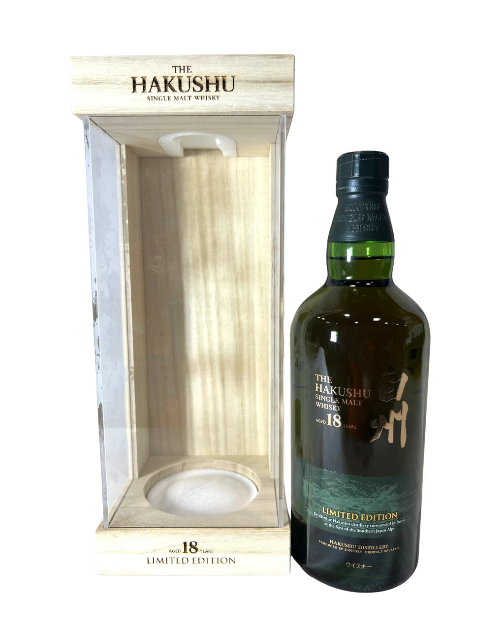 Hakushu Single Malt Whisky Aged 18 Years Limited Edition (With Presentation Box) 86 Proof 700ml -bottle front
