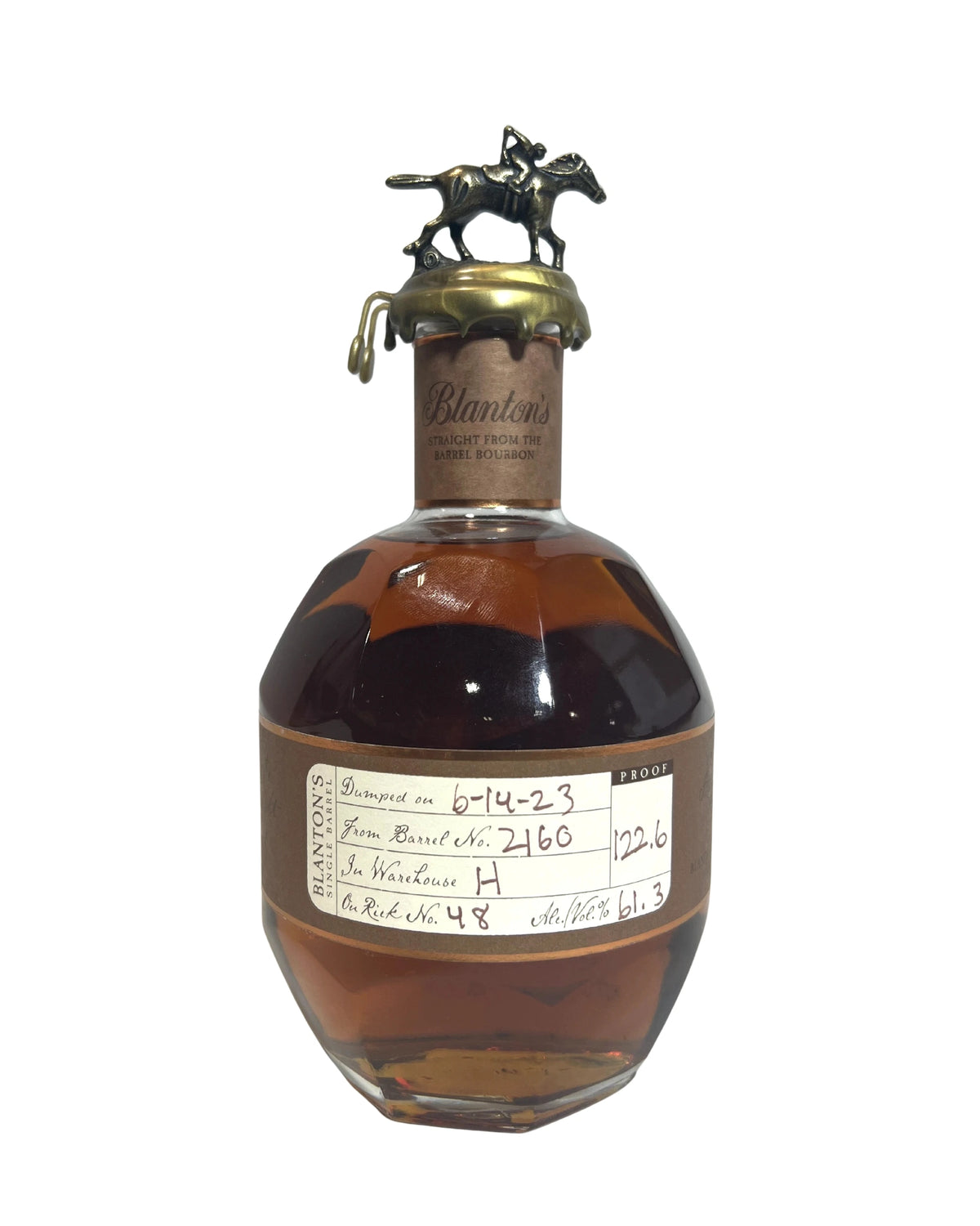 Blanton's Straight From The Barrel 122.6pf. 2023 700ml -bottle front