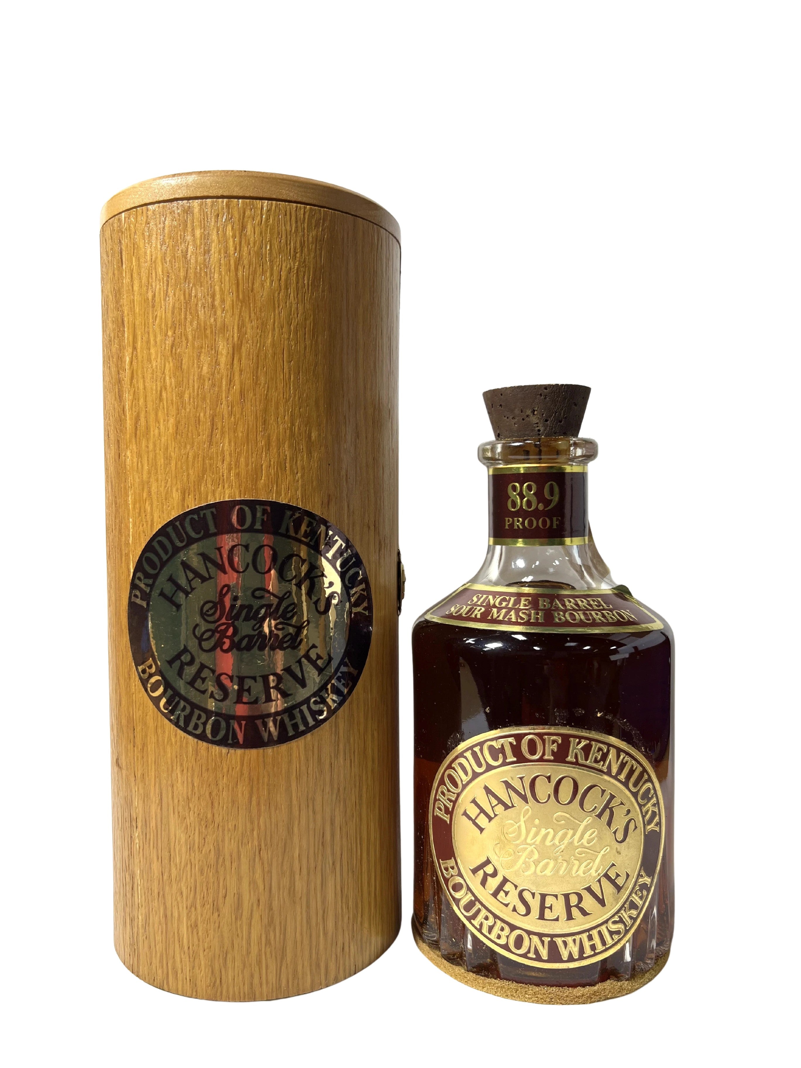 Hancock's Single Barrel Reserve 1990's -bottle front