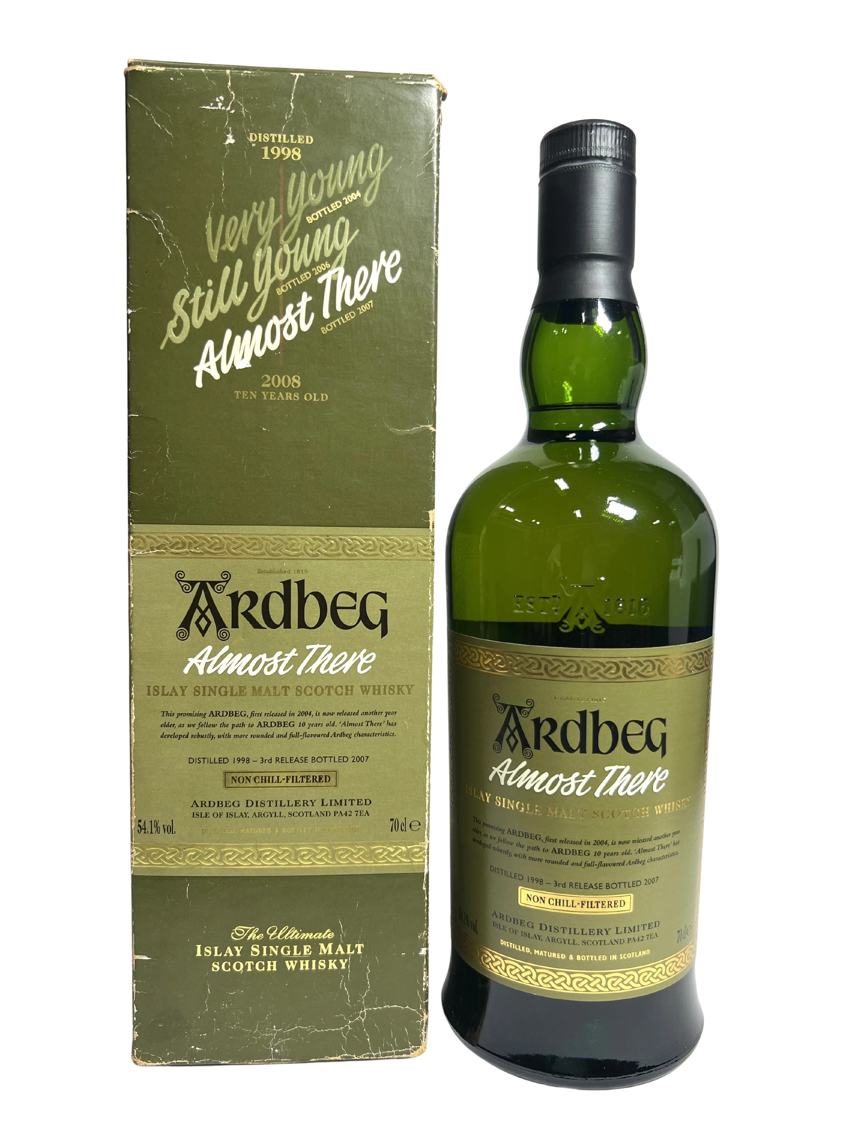 Ardbeg Almost There 2008 -bottle front