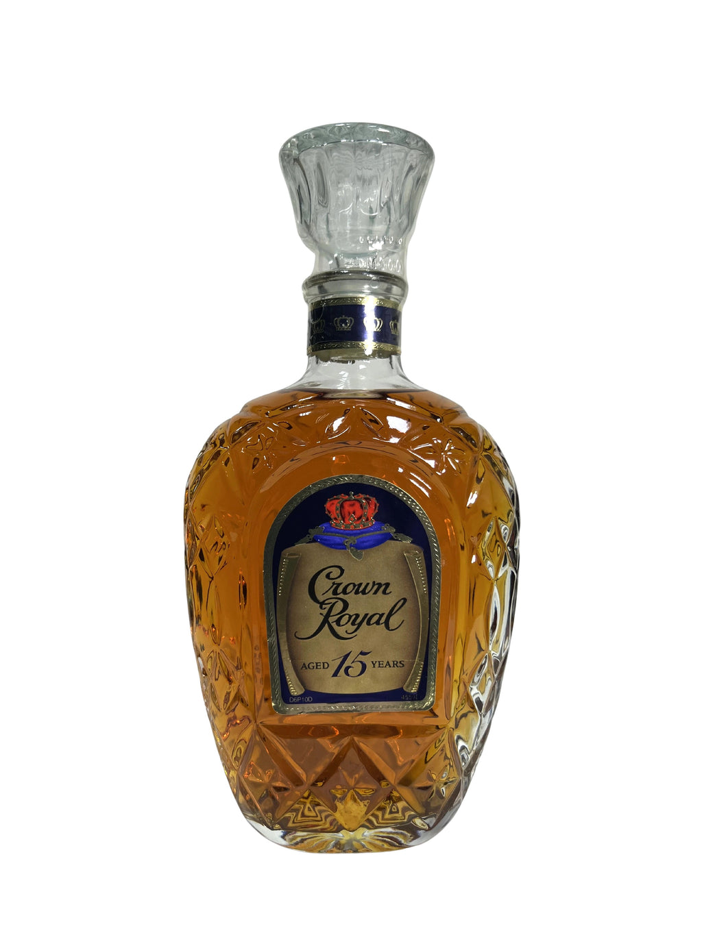 Crown Royal 15-year Paper Label 1990's -bottle front