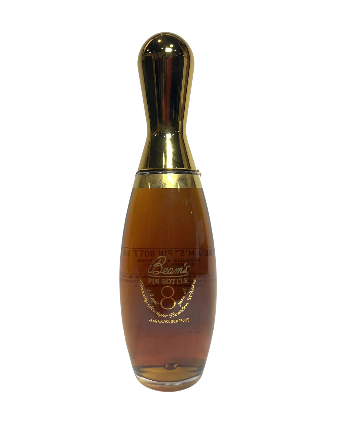 Jim Beam Bowling Pin Bottle -bottle front