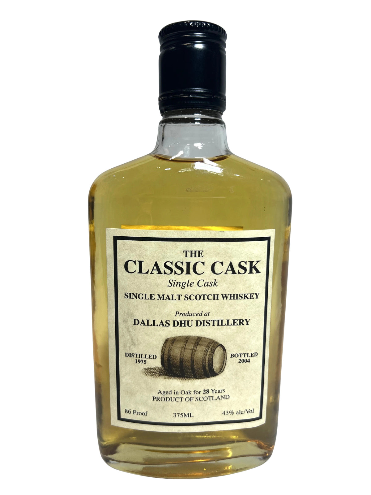 The Classic Cask Dallas Dhu 28-year 375ml for the XV Beacon Hotel in Boston -bottle front