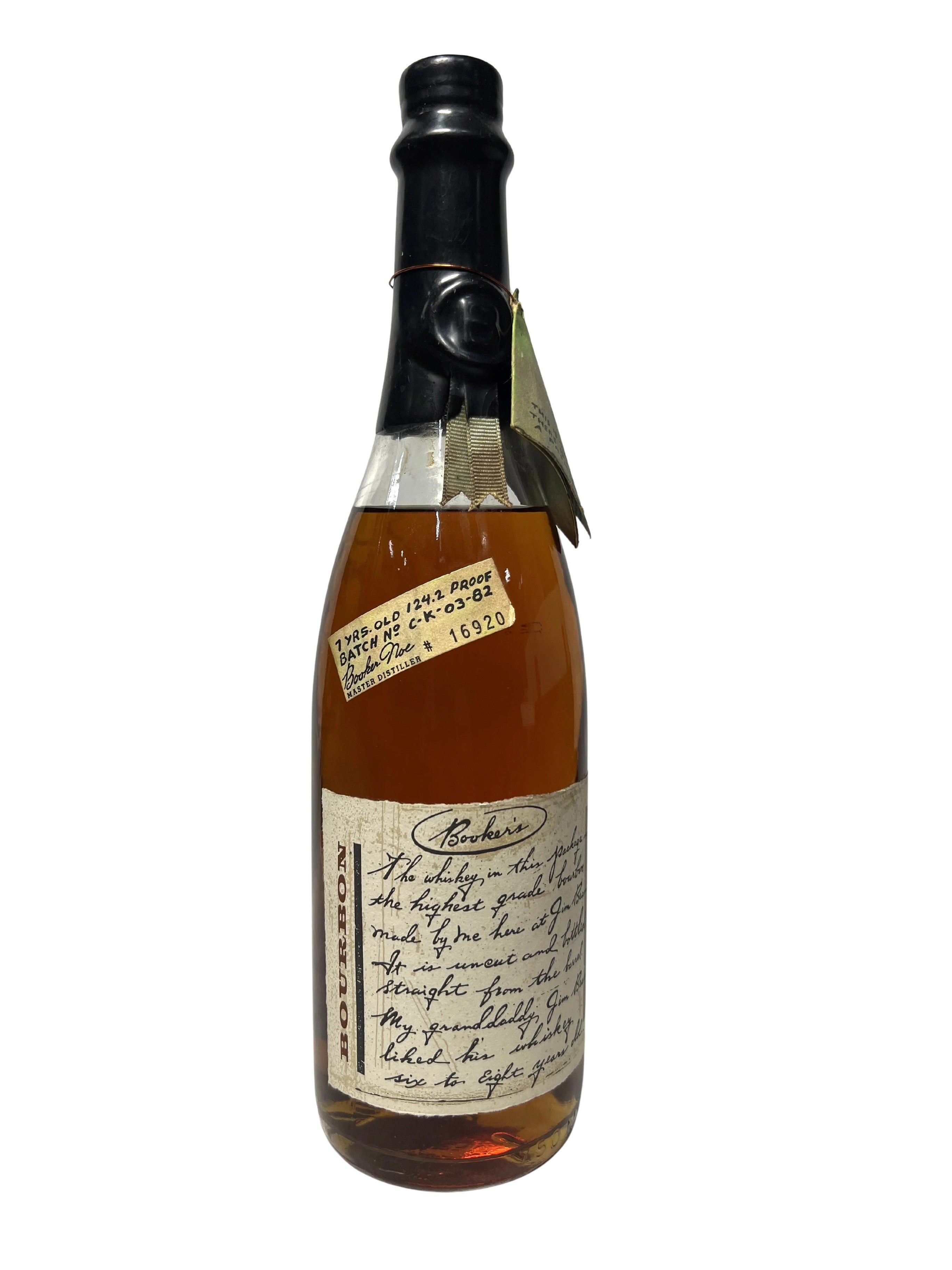 Booker's Black Wax 1982 -bottle front