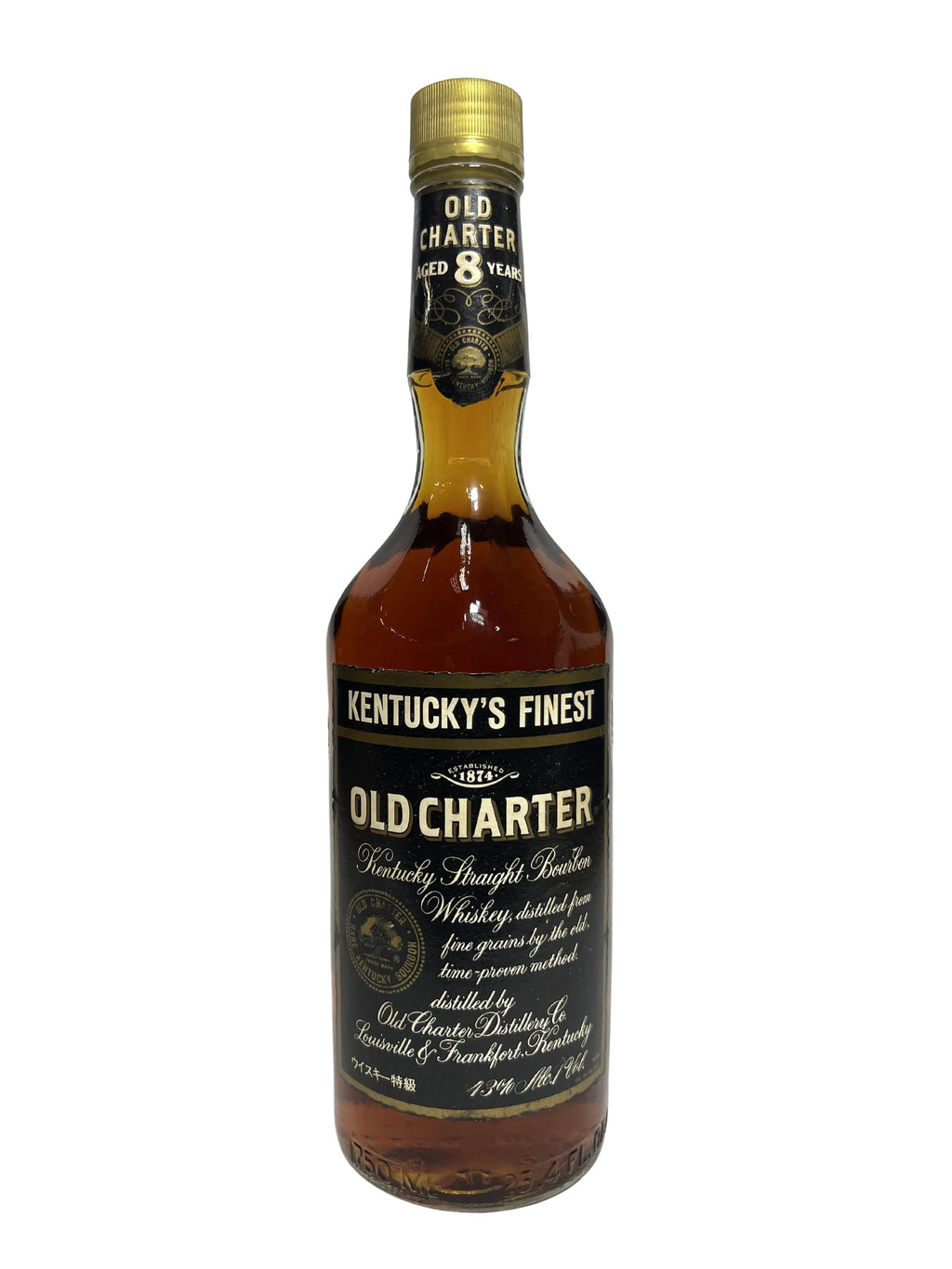 Old Charter 8-year 86pf. 1989 -bottle front