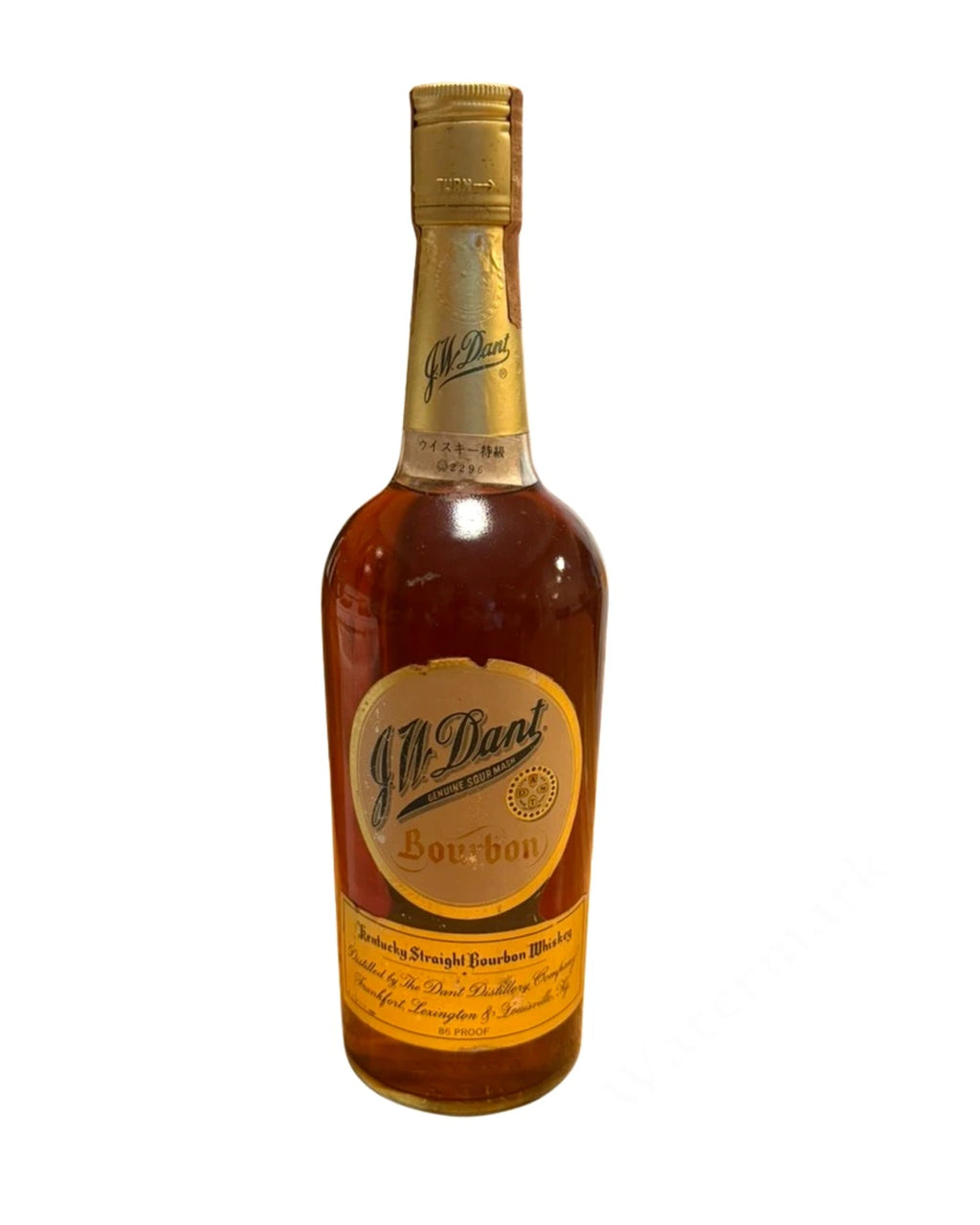 1972 The Dant Distillery Company J.W. Dant 86 pf. 1972 86 Proof