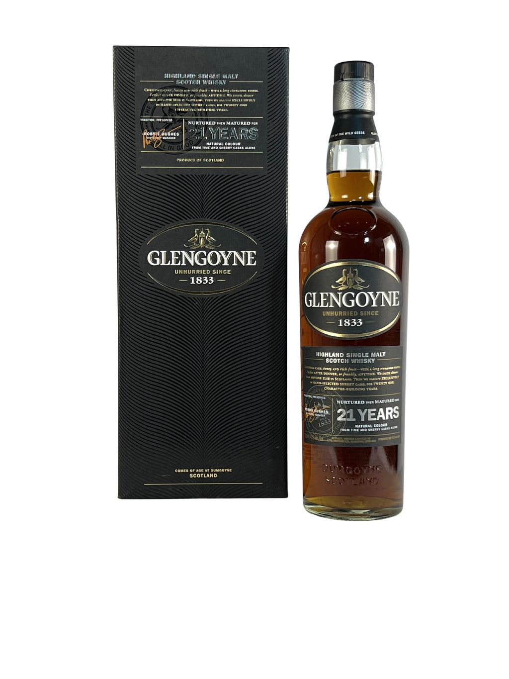 Glengoyne 21-year with box -bottle back
