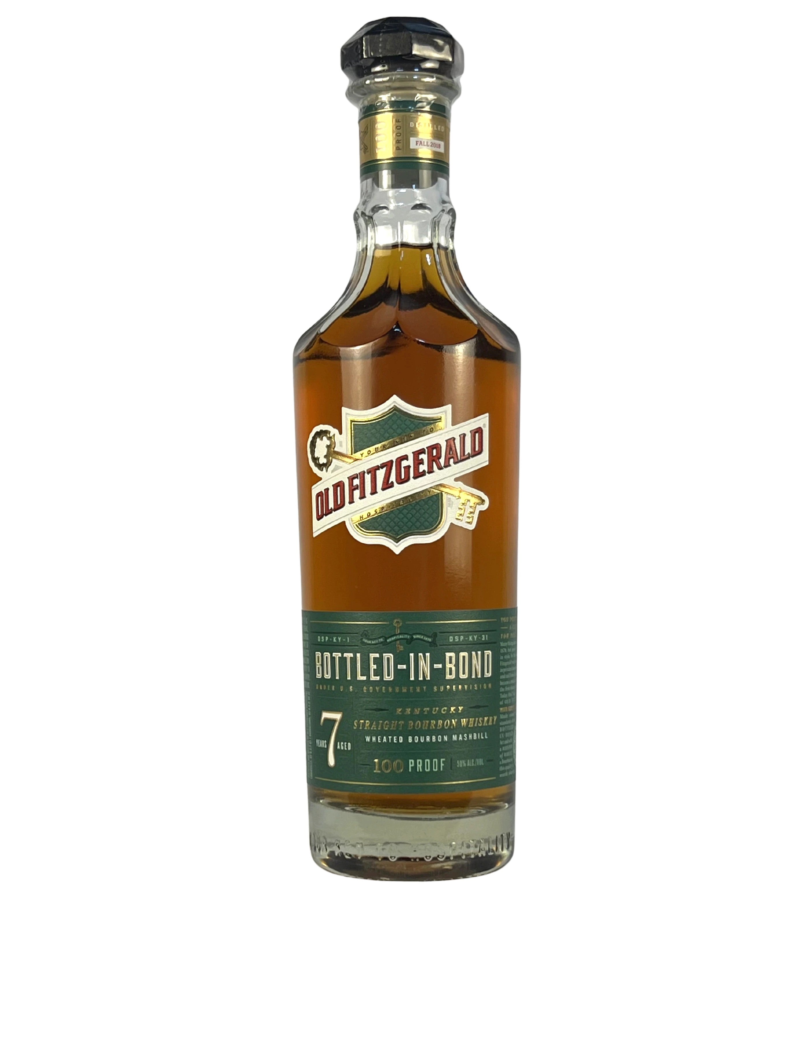Old Fitzgerald Bottled-in-Bond Kentucky Straight Bourbon Whiskey -bottle back