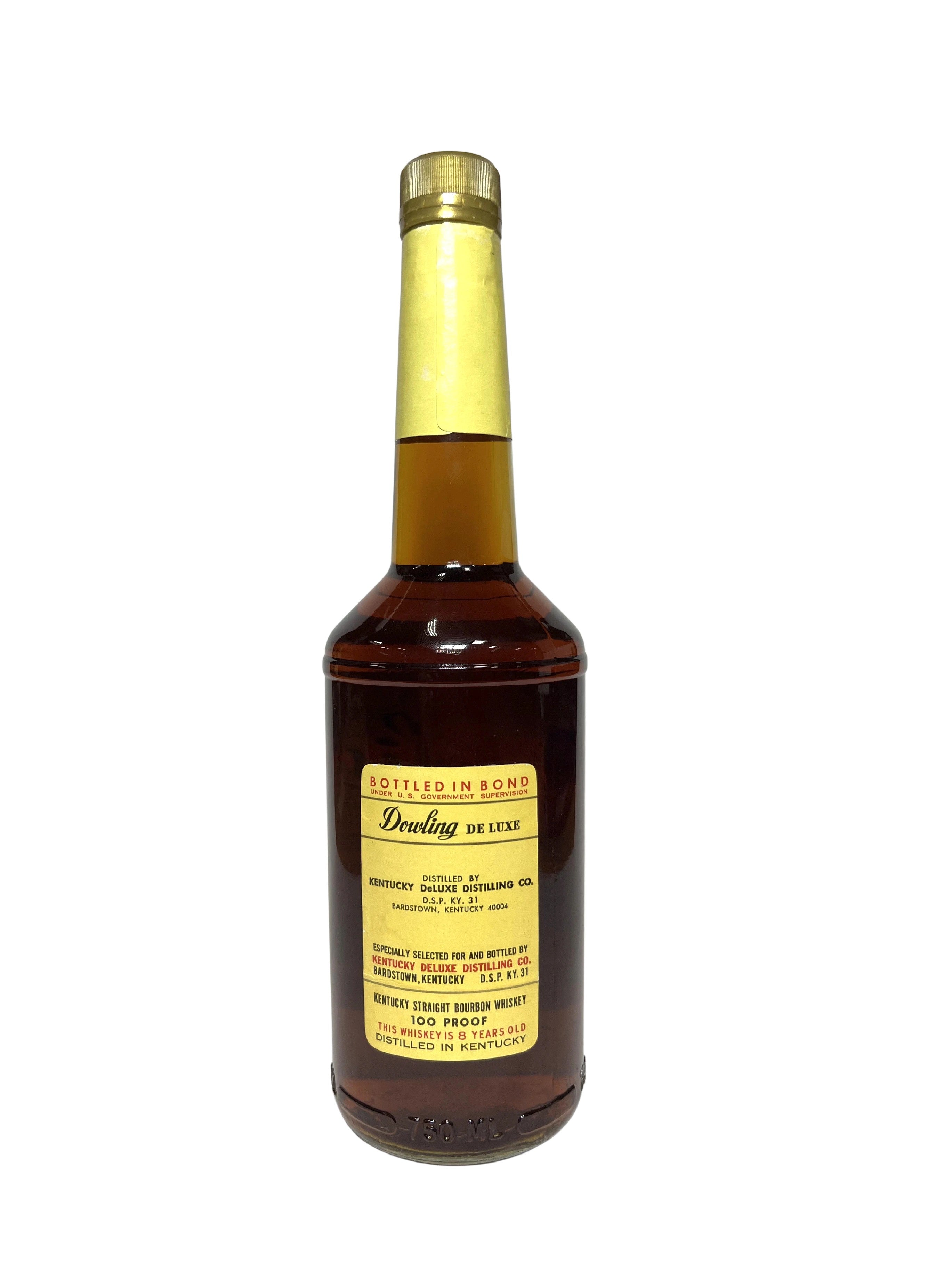 Dowling De Luxe BIB 1994 (pre-fire) -bottle back