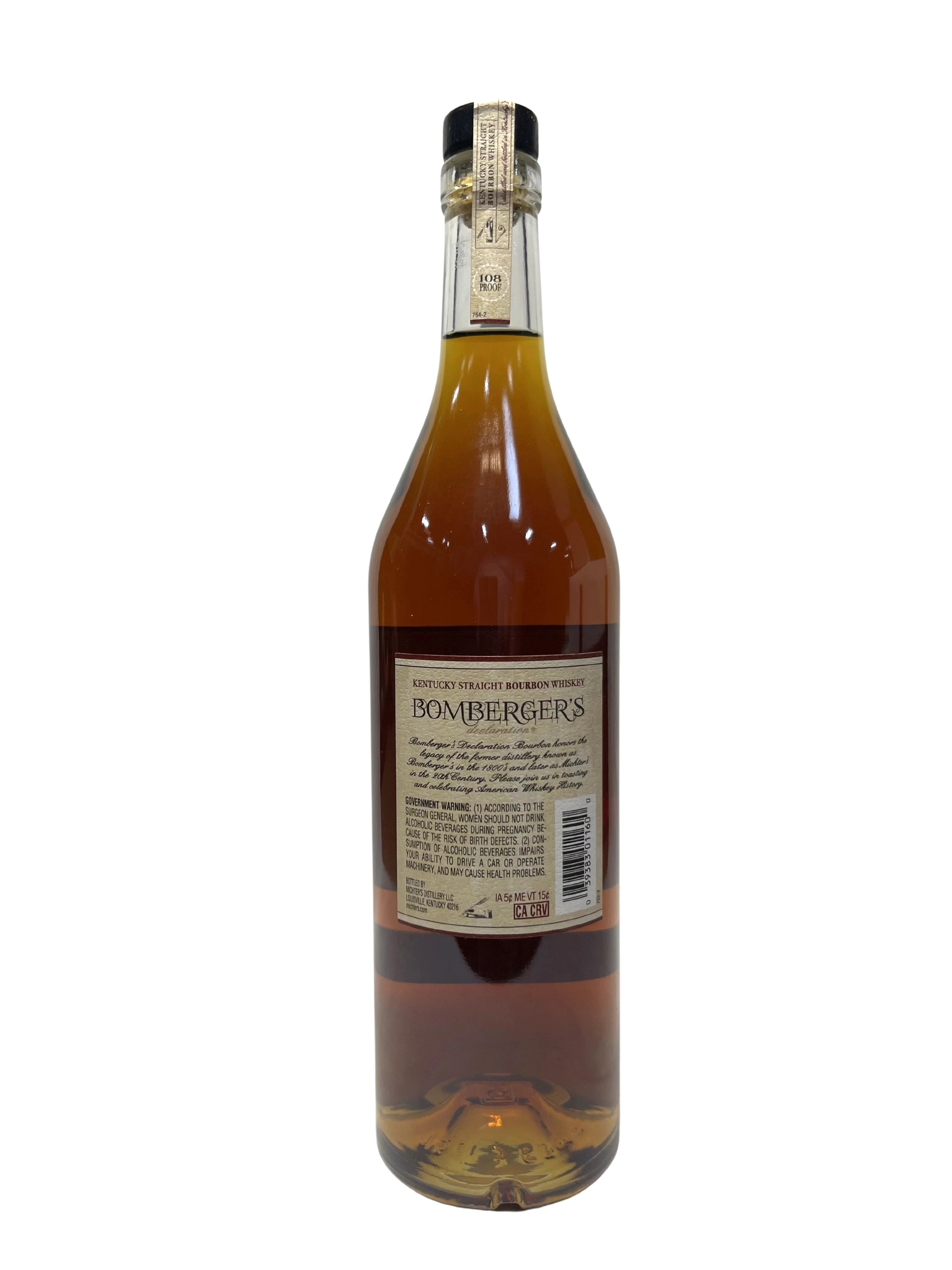 Bomberger's Declaration (Micthers) -bottle back