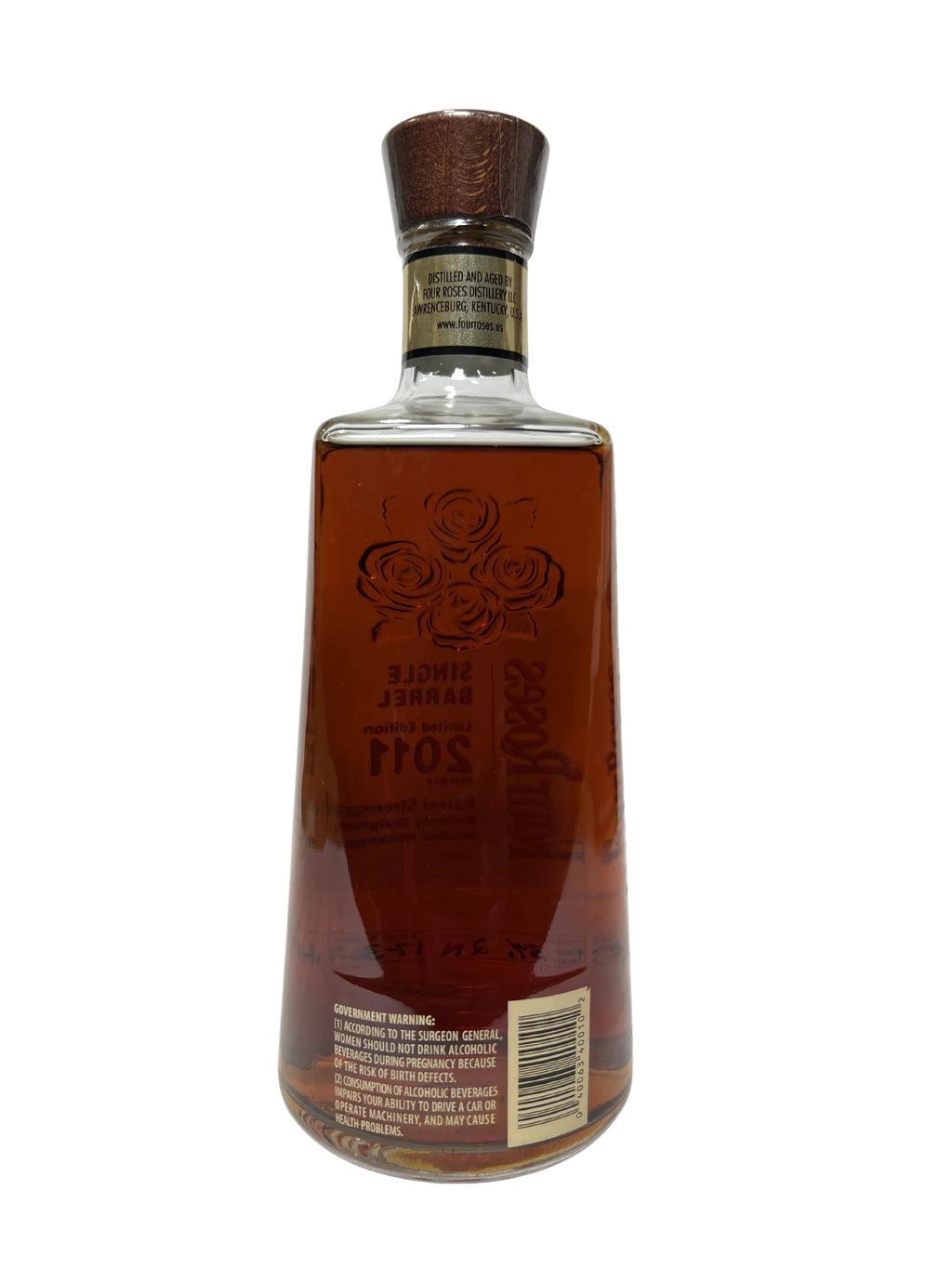 Four Roses Single Barrel Limited Edition 2011 -bottle back