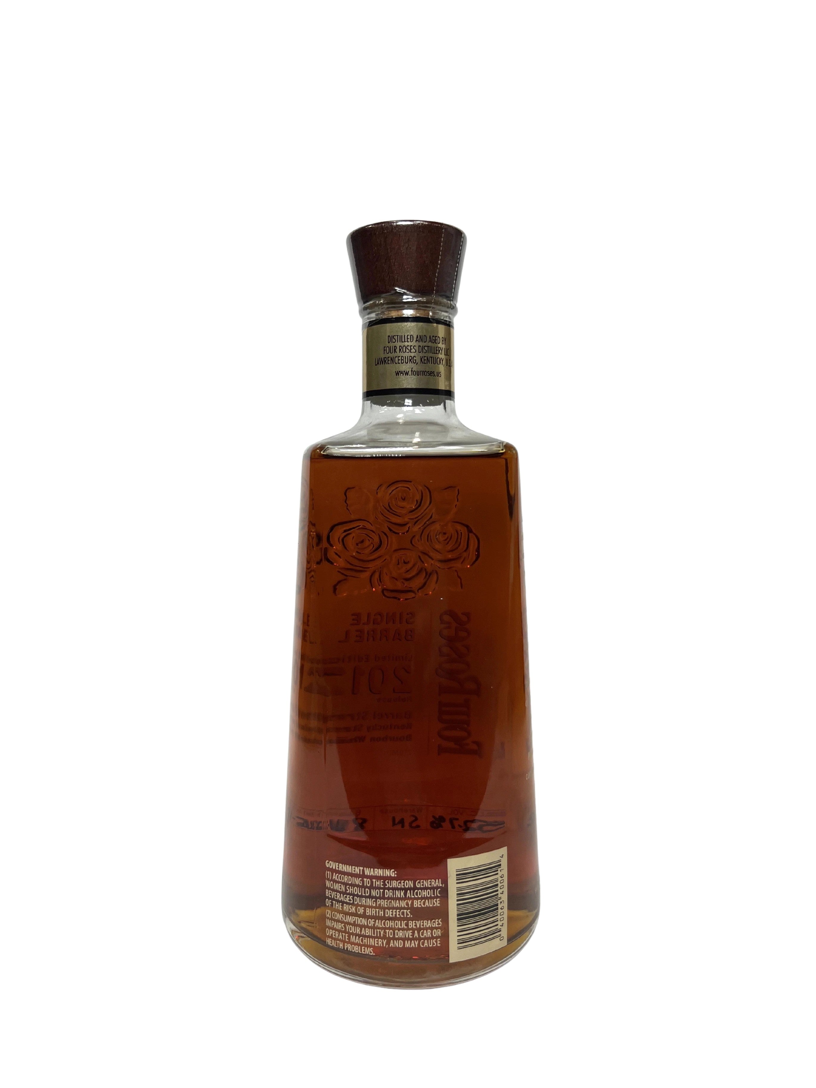 Four Roses Single Barrel Limited Edition 2012 -bottle back