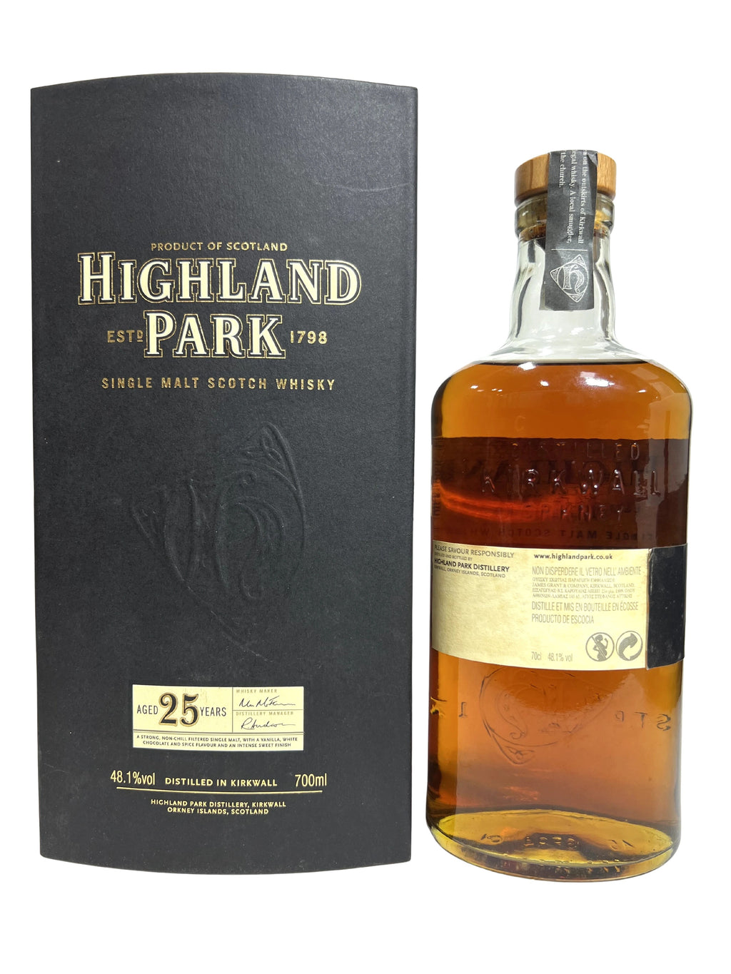 Highland Park 25 Year 2006/2007 (700ml) -bottle back