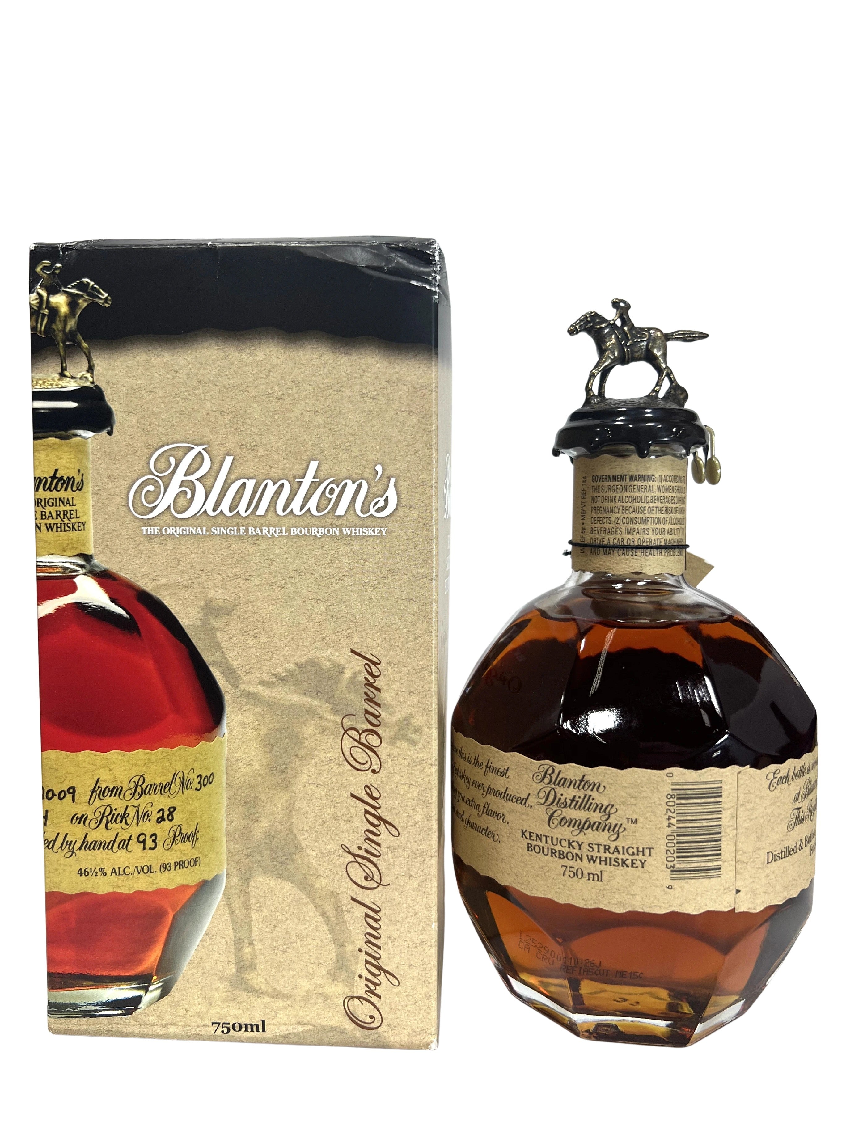 Blanton's Single Barrel -bottle back