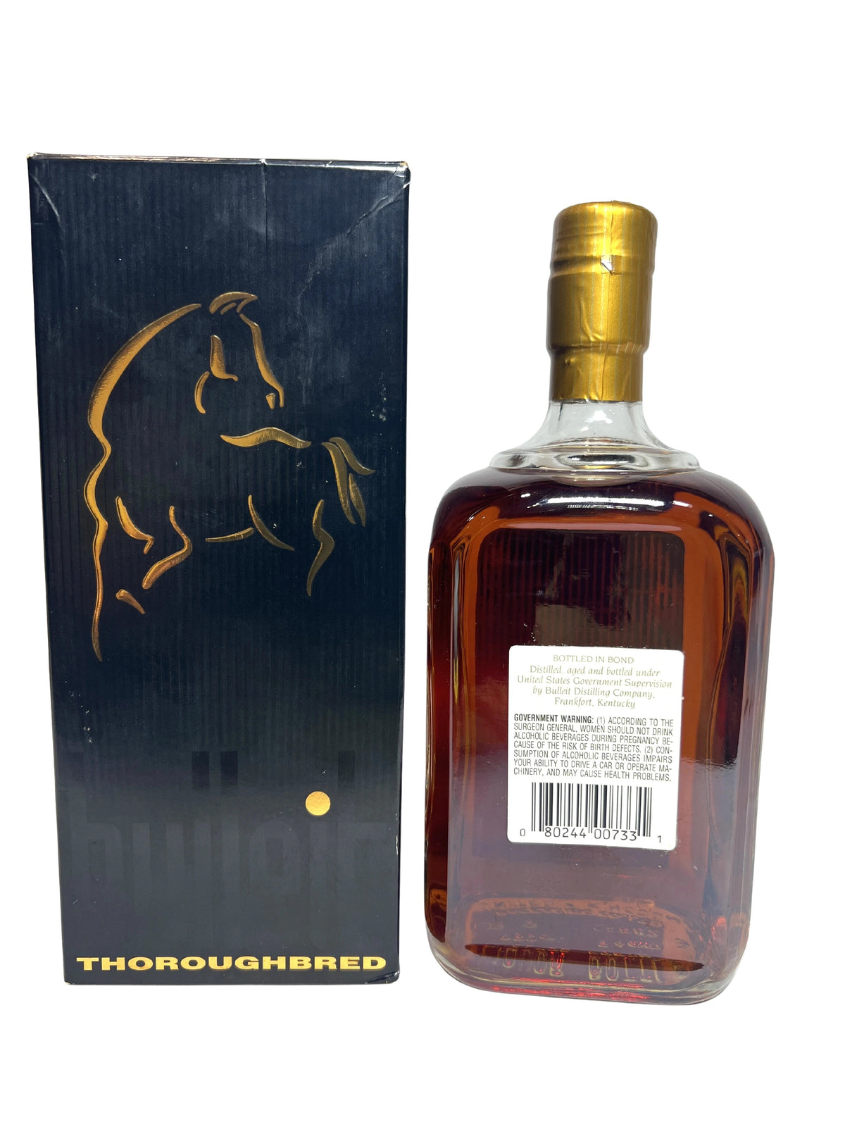 Bulleit White Label RARE (Buffalo Trace) -bottle back