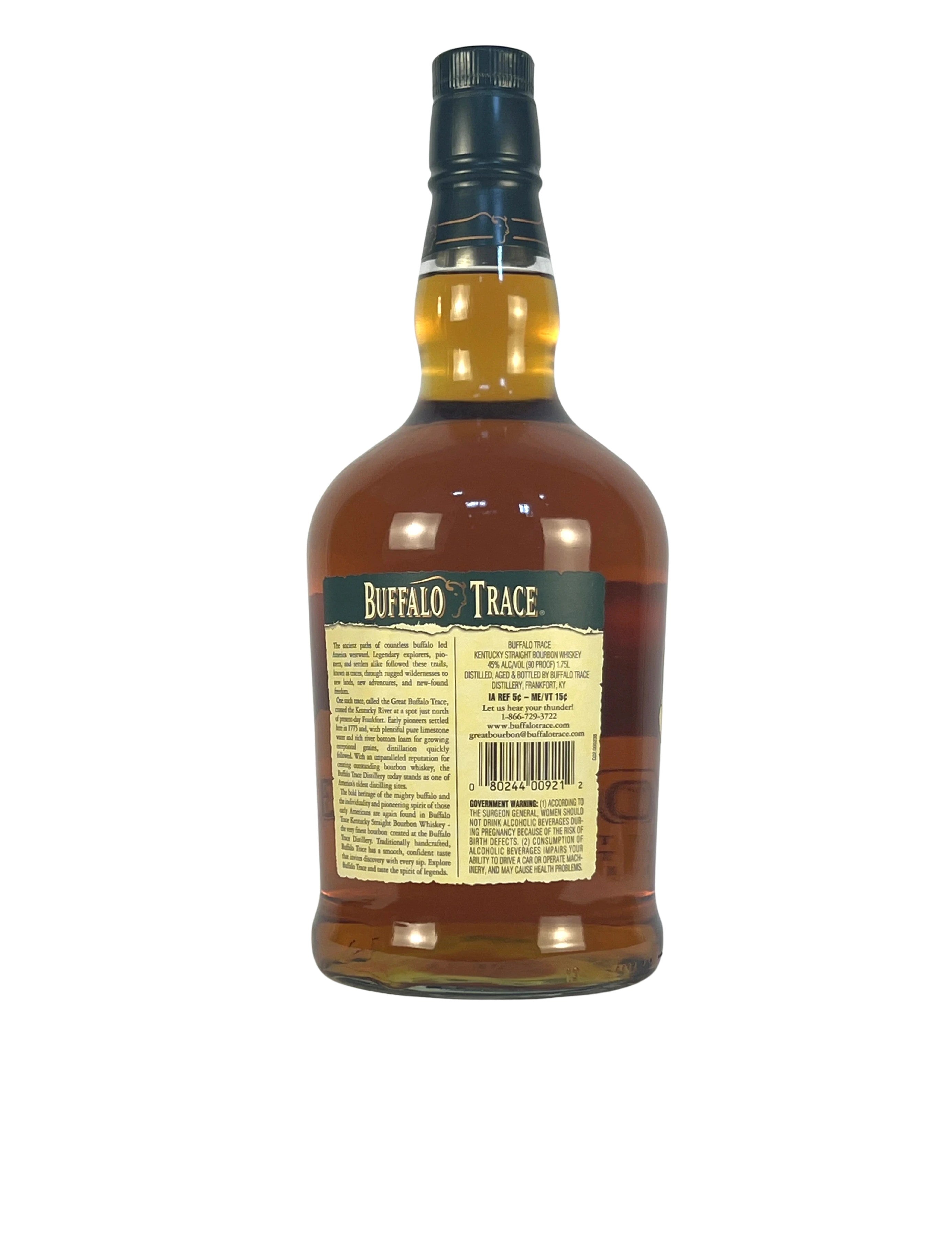 Buffalo Trace 1.75 Liter -bottle back