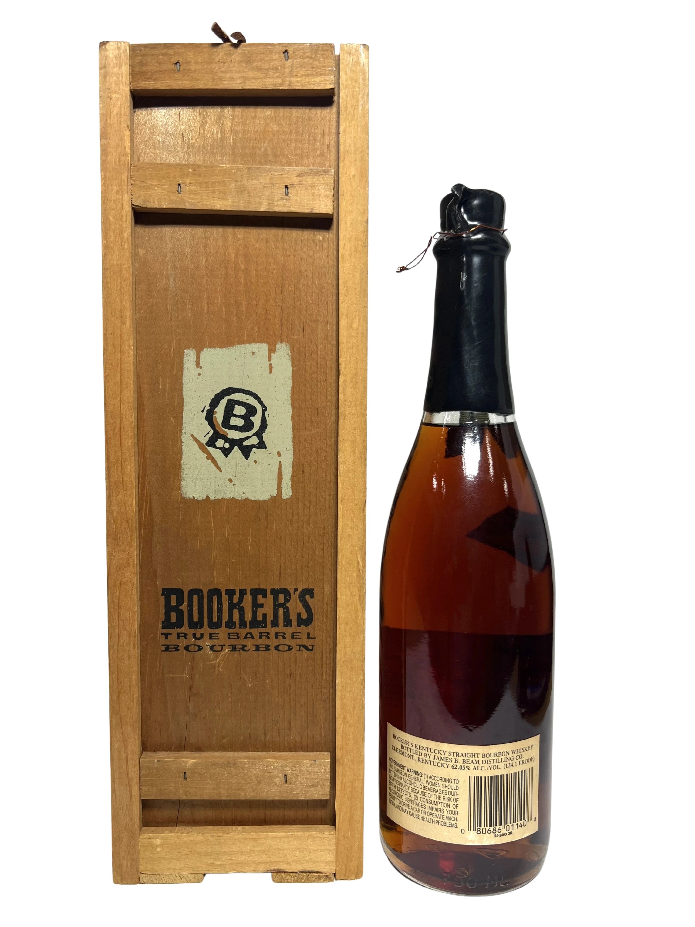 Booker's Black Wax 1984 -bottle back